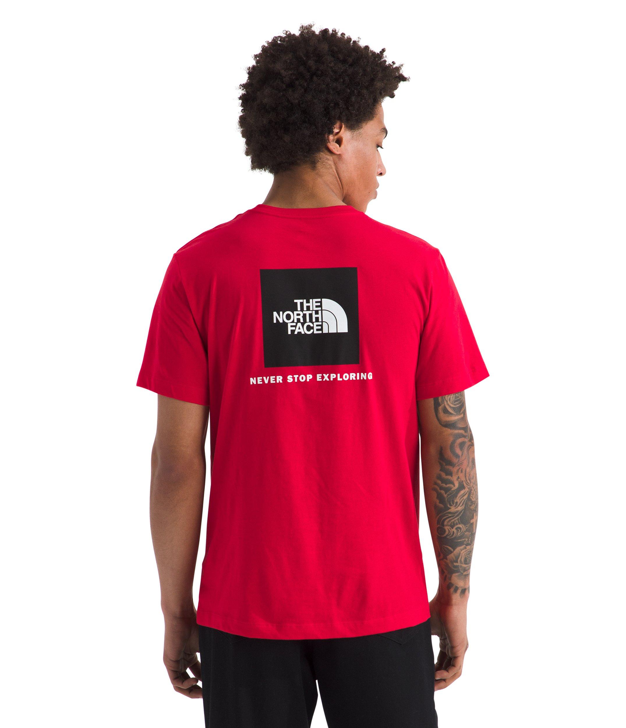 The North Face Men's Evolution Box NSE Short Sleeve Tee - Red - RED Thumbnail View 2