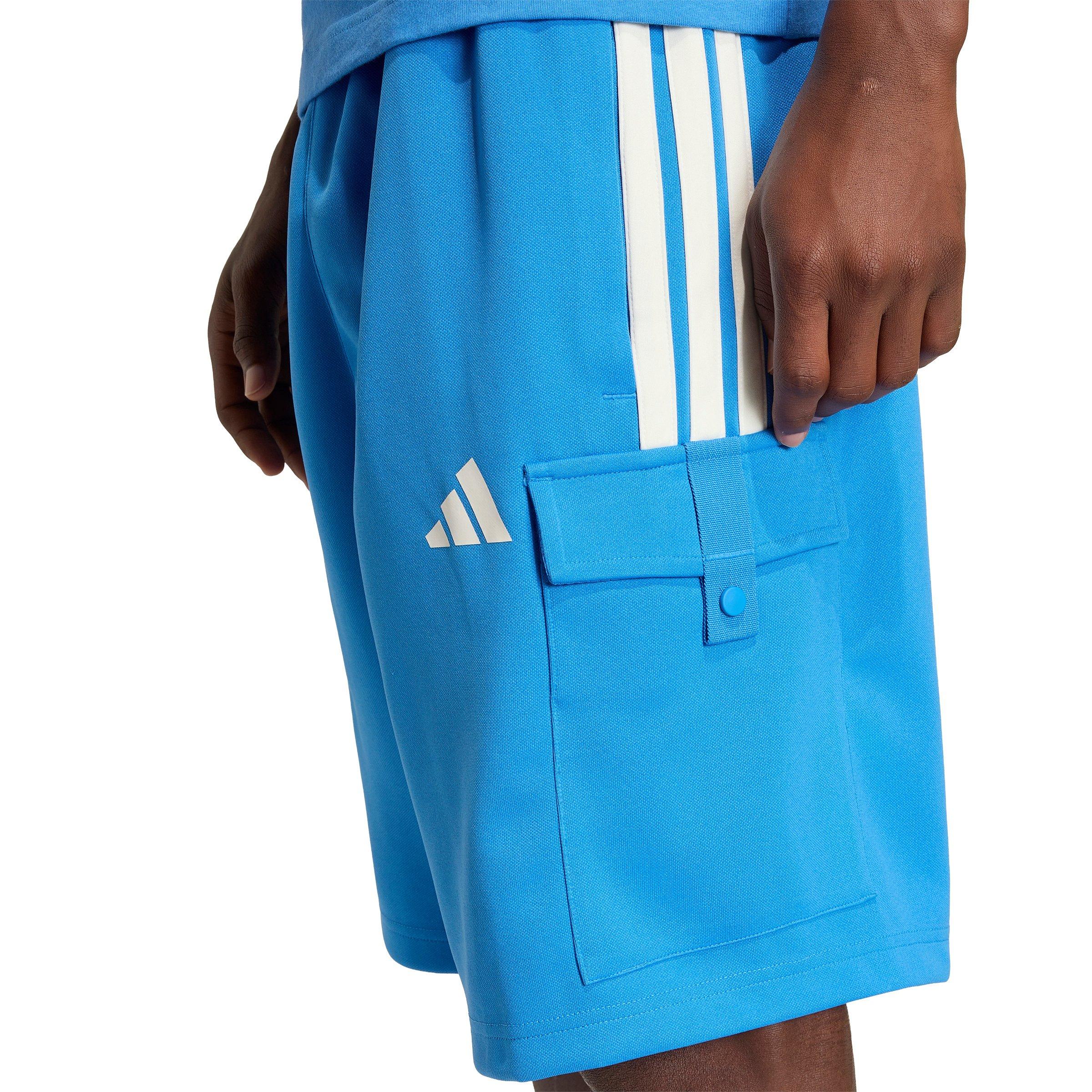 adidas Men's Tiro Cargo Shorts - Blue - BLUE Thumbnail View 4