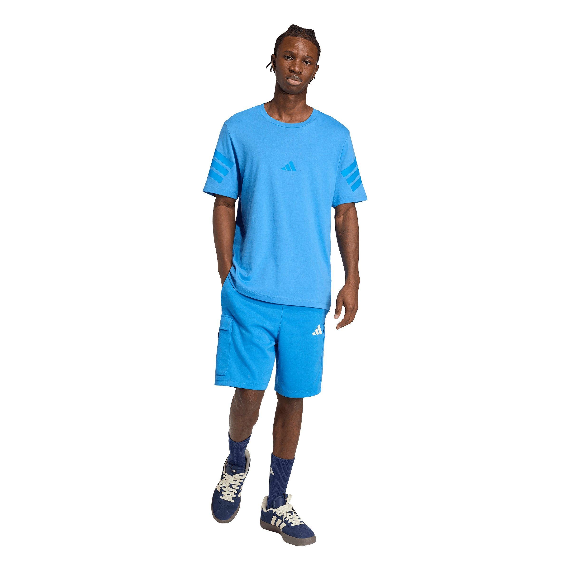 adidas Men's Tiro Cargo Shorts - Blue - BLUE Thumbnail View 5