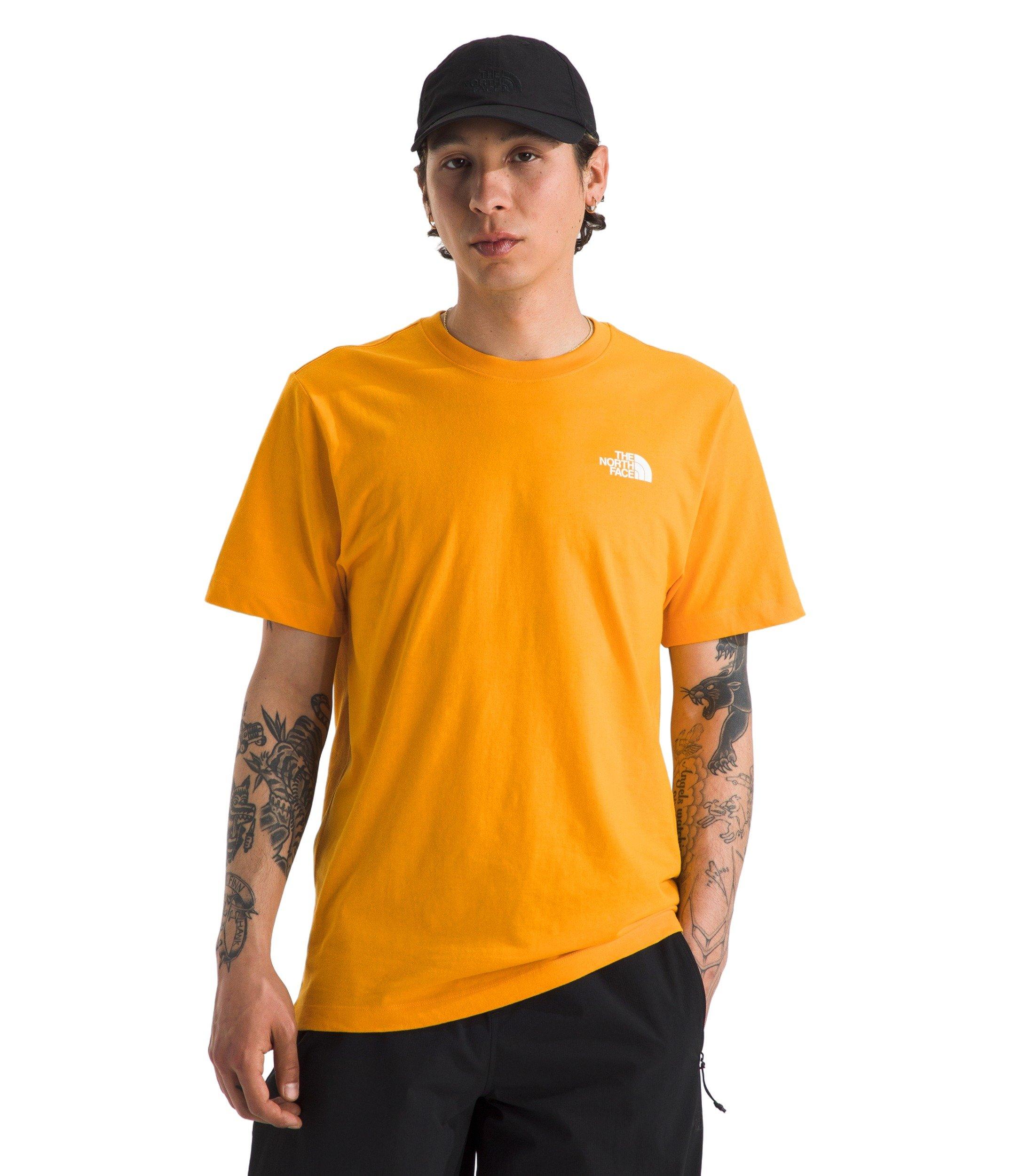 The North Face Men's Evolution Box NSE Short Sleeve Tee - Yellow - YELLOW Thumbnail View 1
