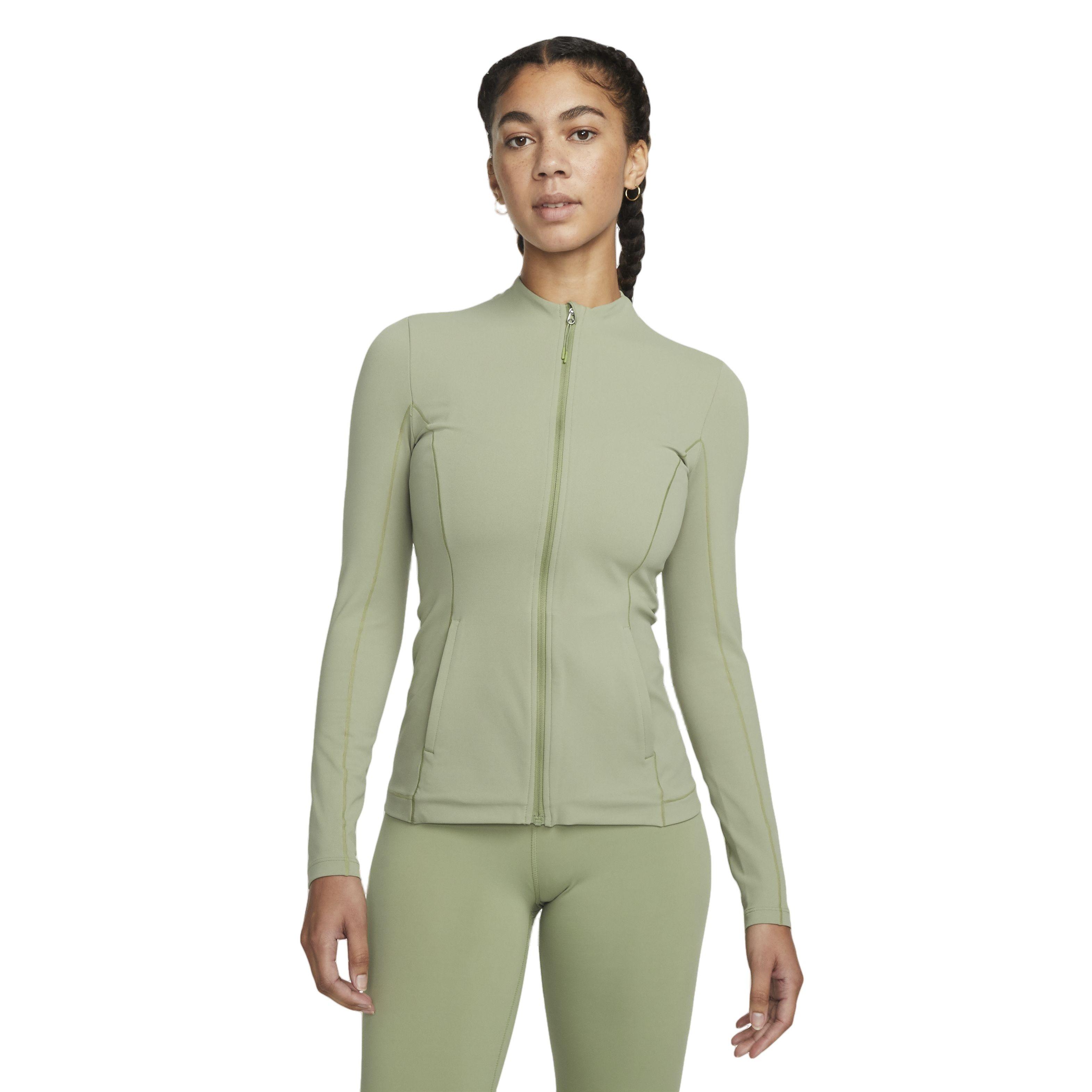 Nike Women's Yoga Dri-FIT Luxe Fitted Jacket - GREEN Thumbnail View 1