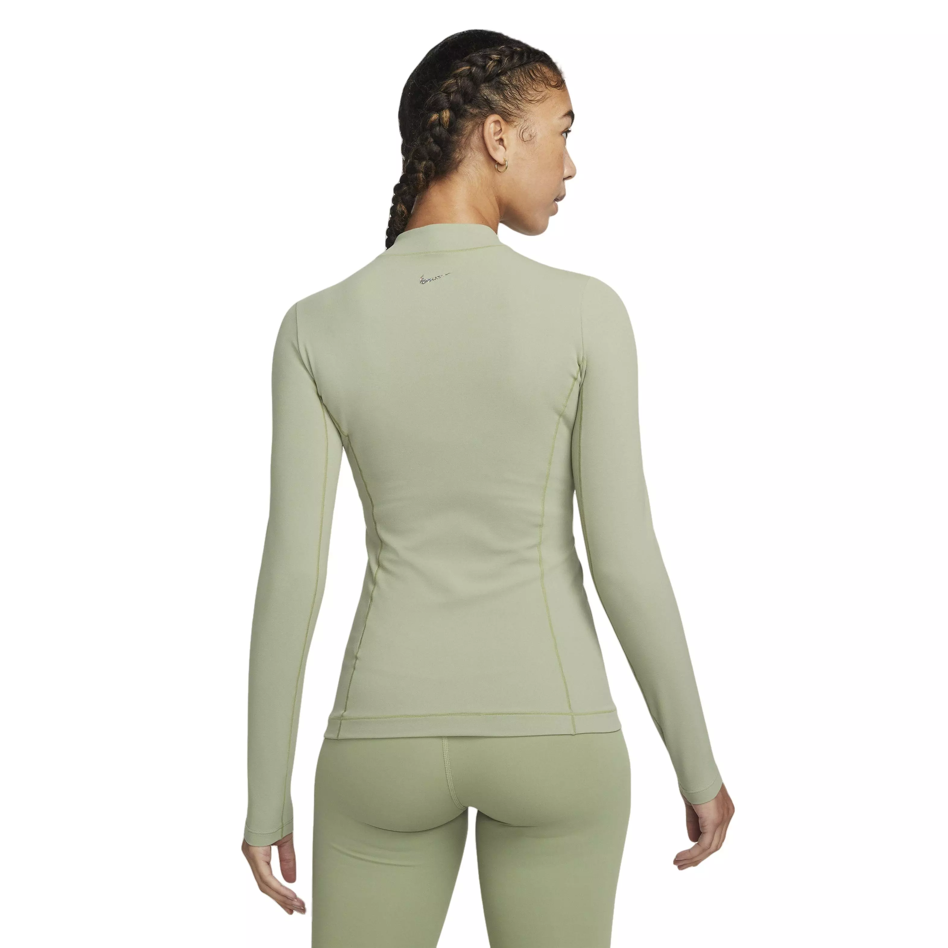 Nike Women's Yoga Dri-FIT Luxe Fitted Jacket - GREEN