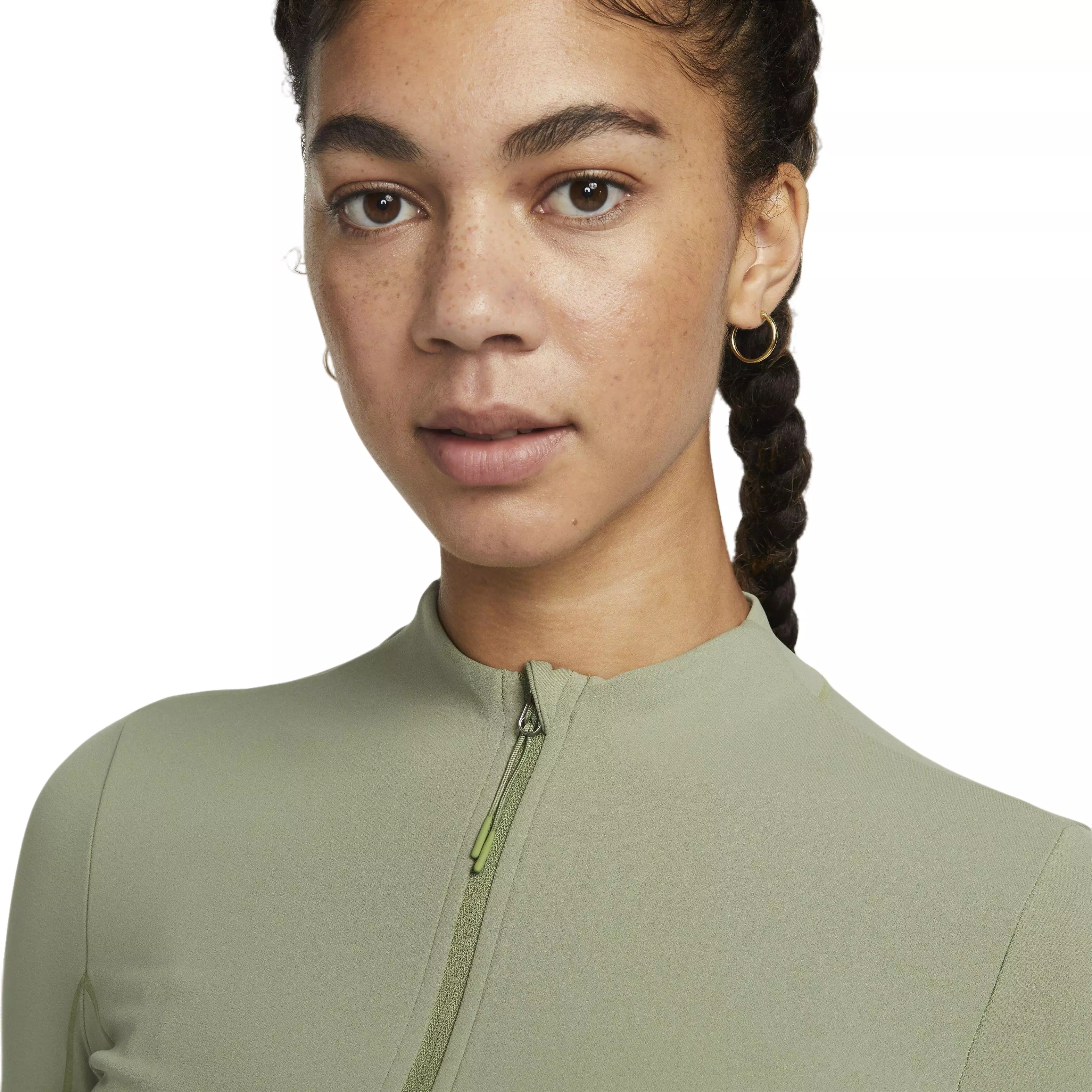 Nike Women's Yoga Dri-FIT Luxe Fitted Jacket - GREEN