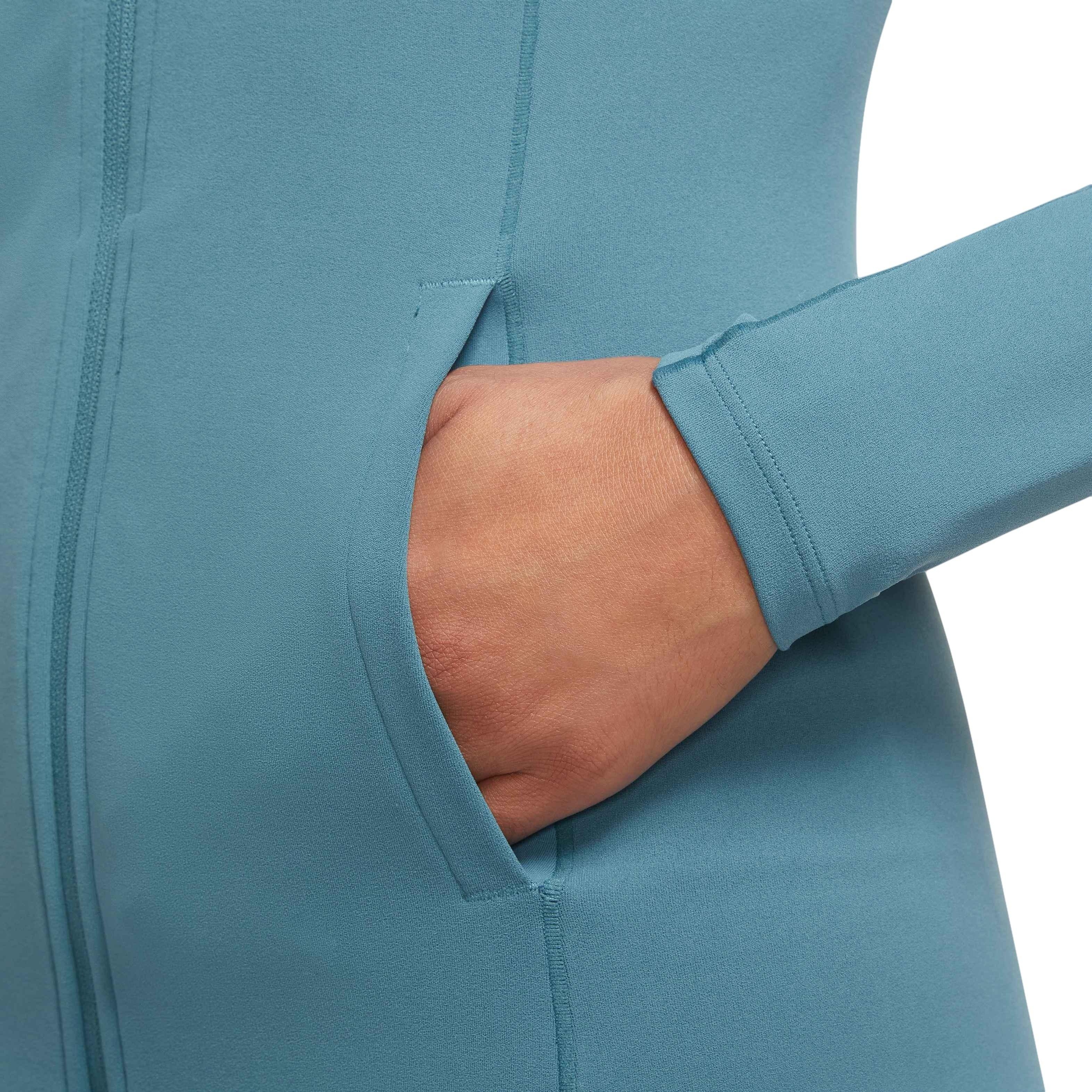 Nike Women's Yoga Dri-FIT Luxe Fitted Jacket - Natural Green - AQUA Thumbnail View 3