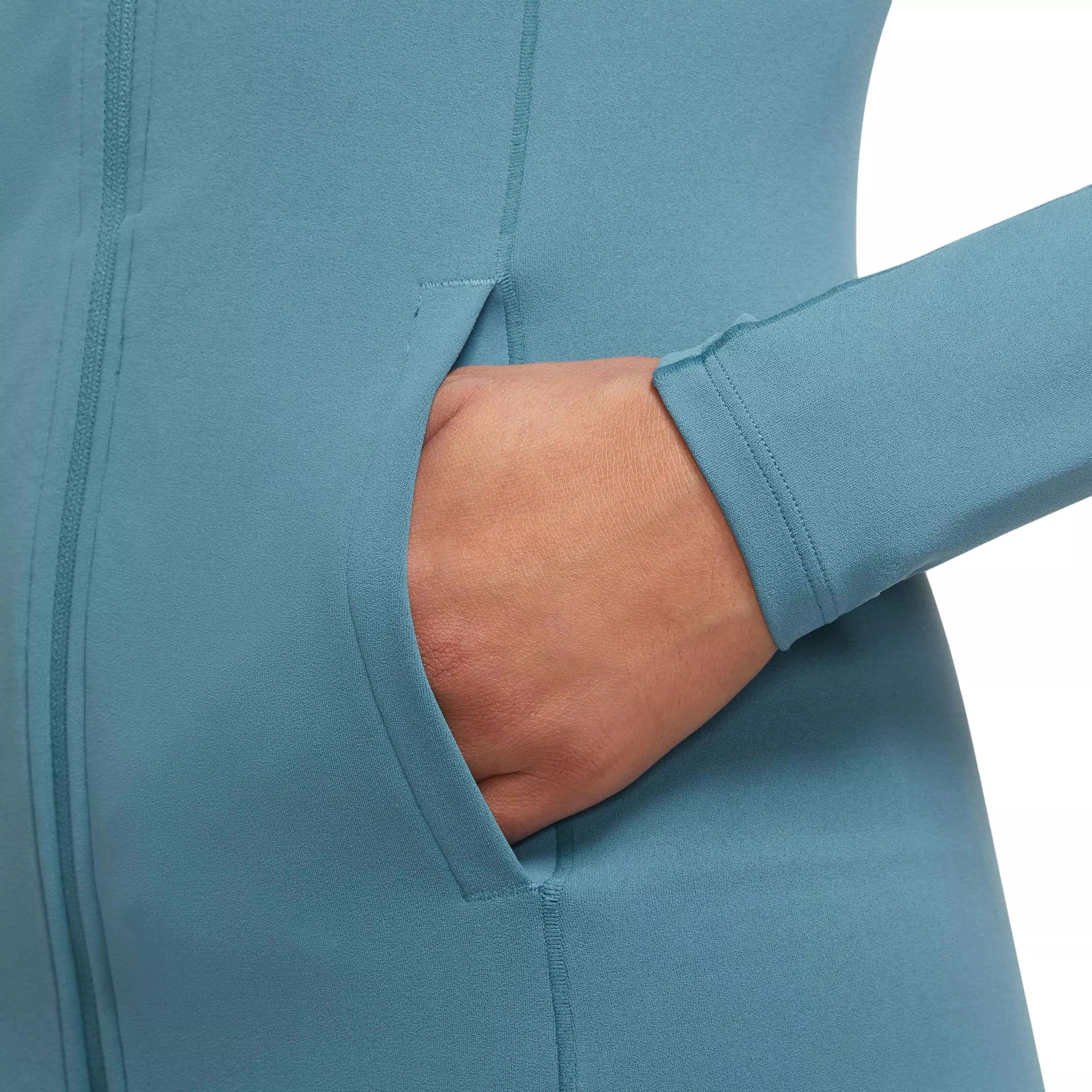 Nike Women's Yoga Dri-FIT Luxe Fitted Jacket - Natural Green - AQUA