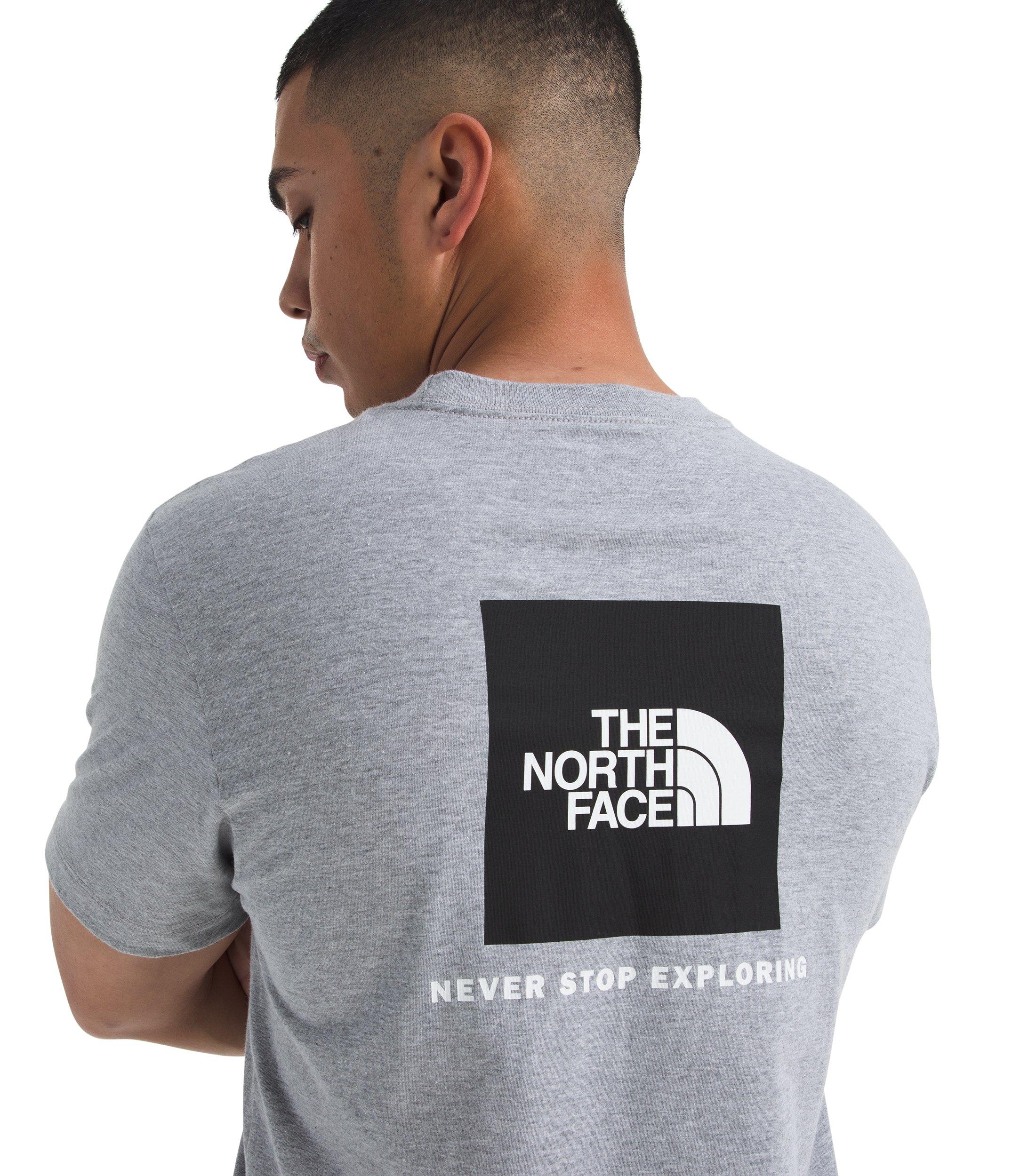 The North Face Men's Evolution Box NSE Short Sleeve Tee - Light Grey - LIGHT GREY Thumbnail View 3