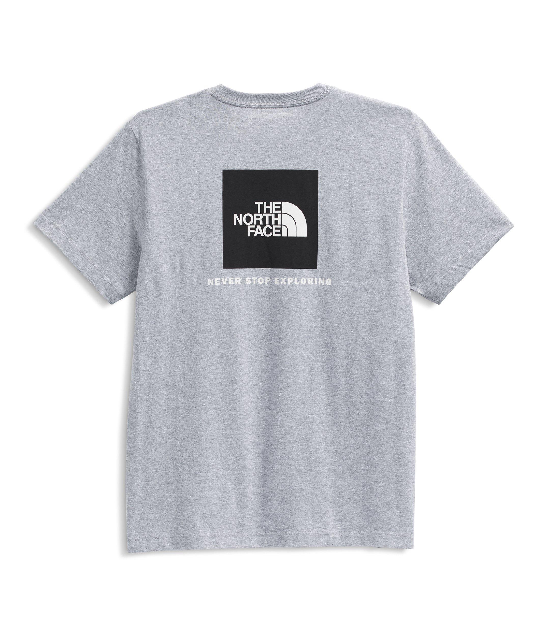 The North Face Men's Evolution Box NSE Short Sleeve Tee - Light Grey - LIGHT GREY Thumbnail View 4