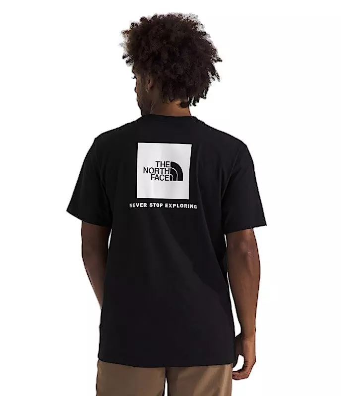 The North Face Men's Evolution Box NSE Short Sleeve Tee - Black/White - BLACK/WHITE