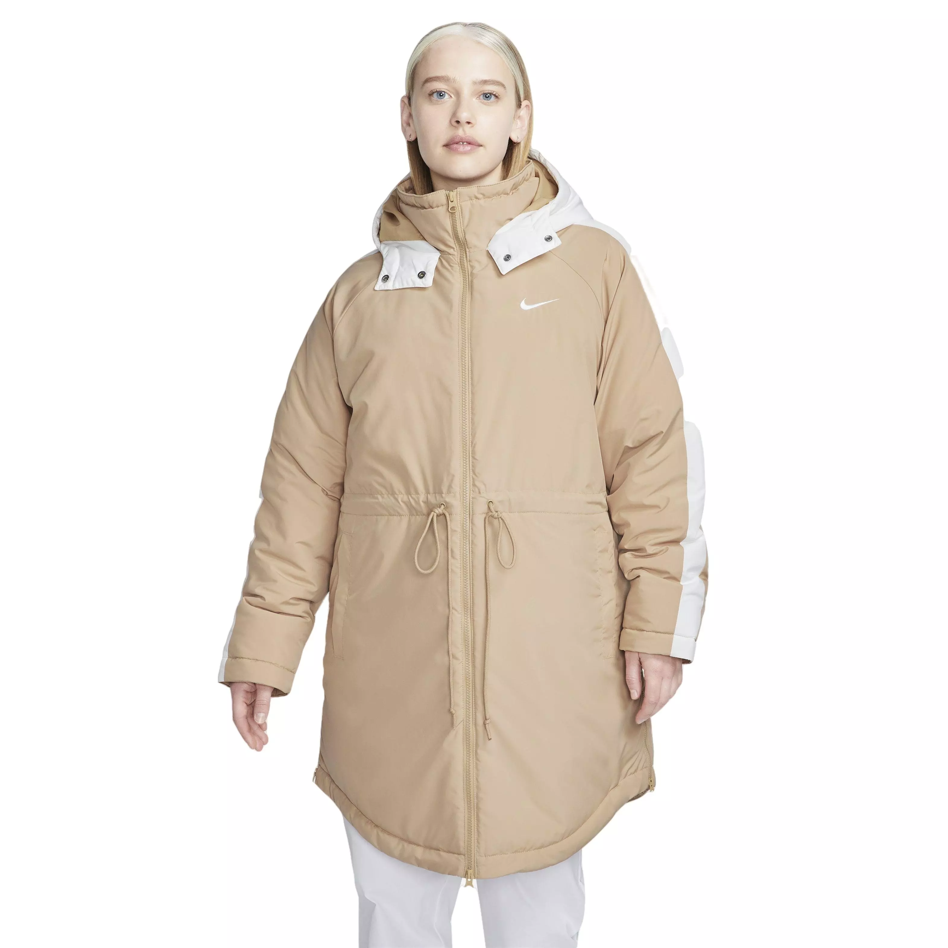 Nike Women's Sportswear Essential Trench Jacket - KHAKI