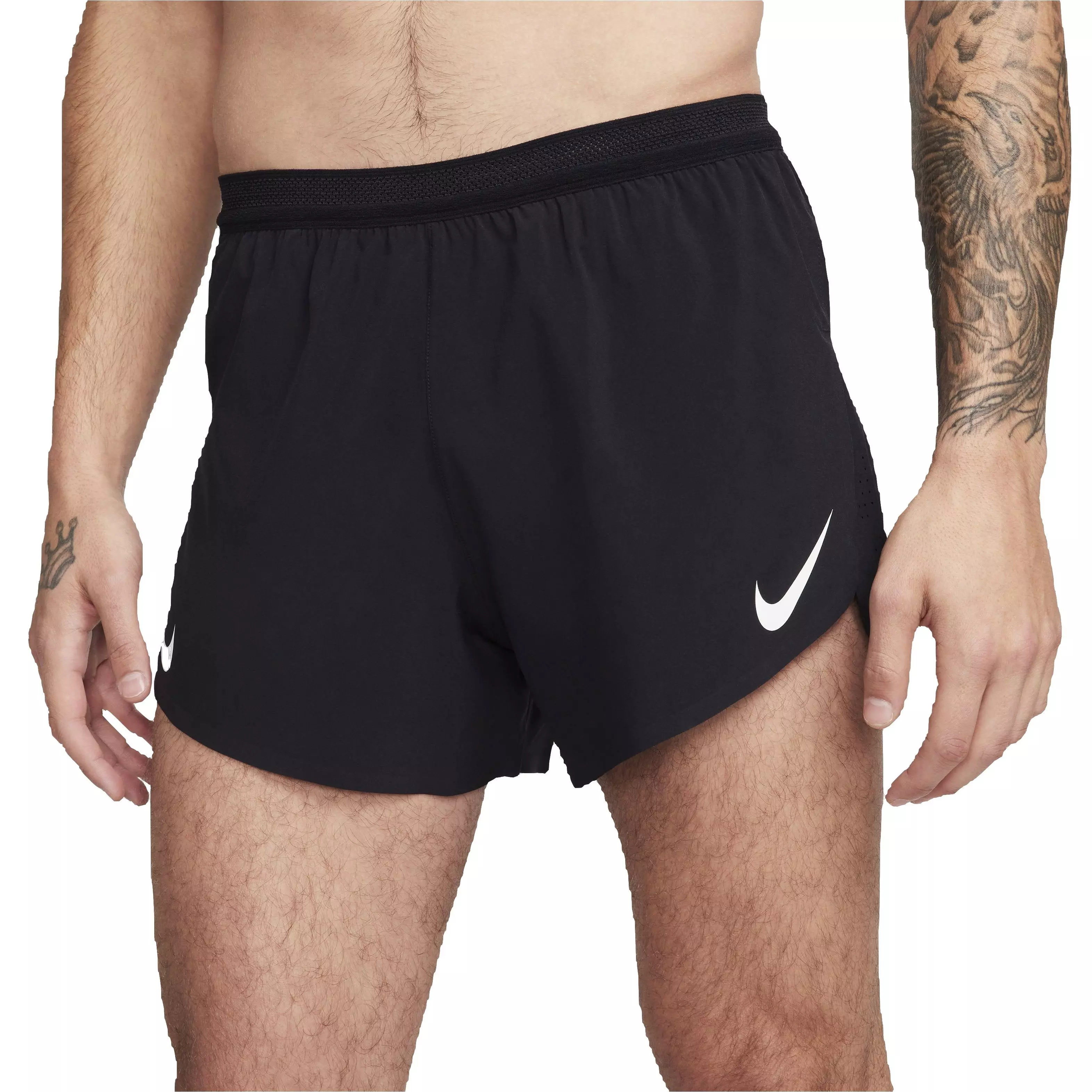 Nike Men's AeroSwift Dri-FIT ADV 4" Brief-Lined Running Shorts - Black - BLACK