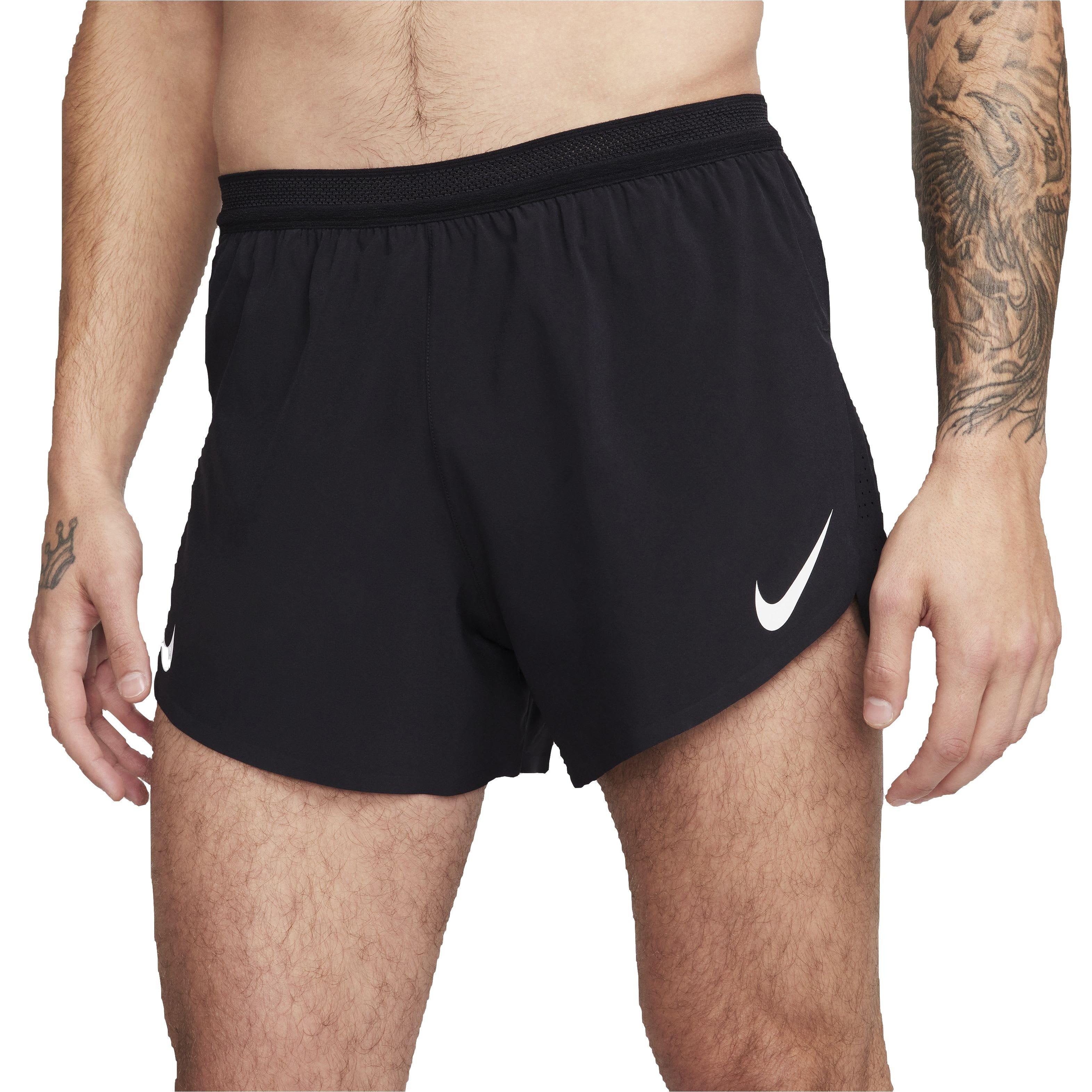 Nike Men's AeroSwift Dri-FIT ADV 4" Brief-Lined Running Shorts - BLACK Thumbnail View 1