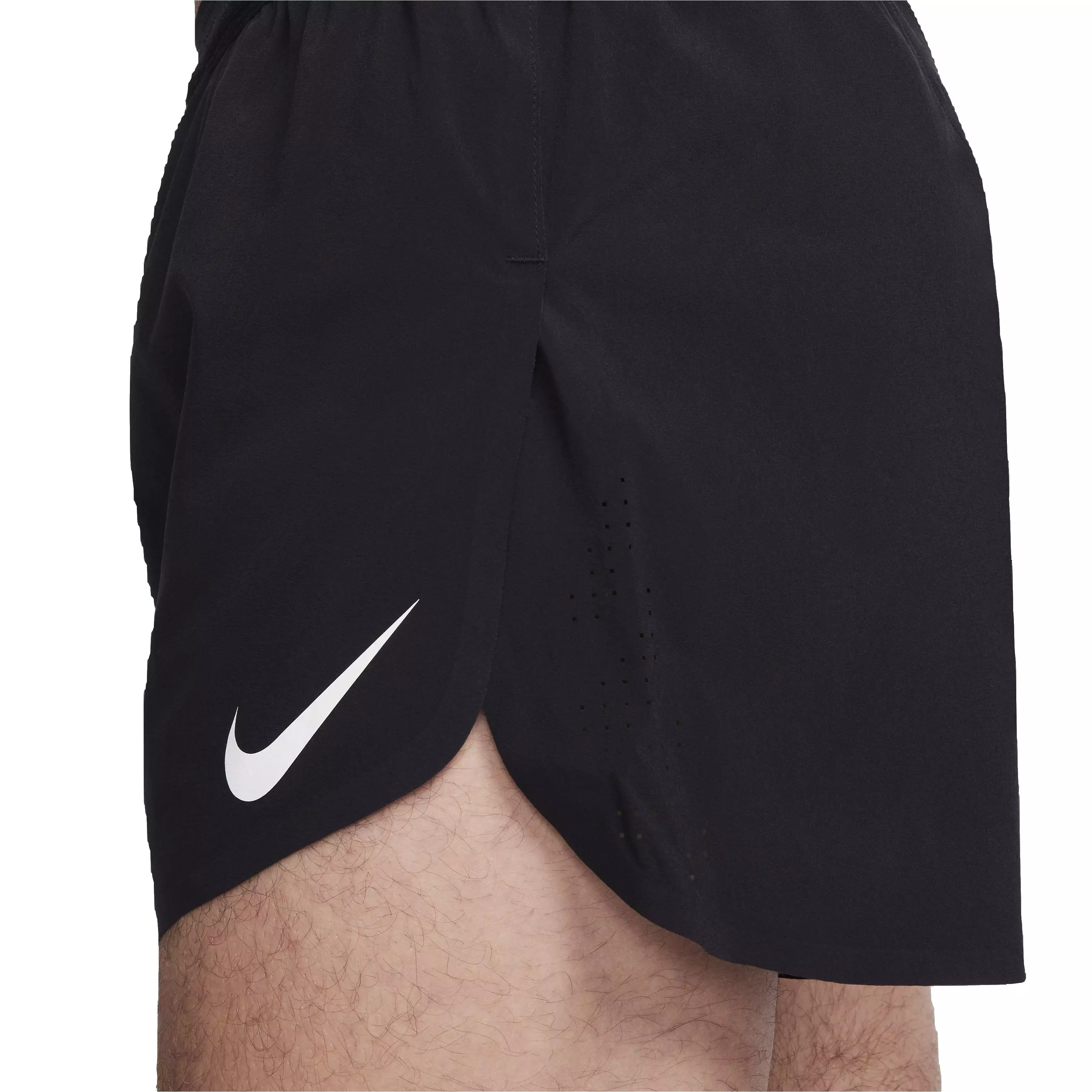 Nike Men's AeroSwift Dri-FIT ADV 4" Brief-Lined Running Shorts - Black - BLACK