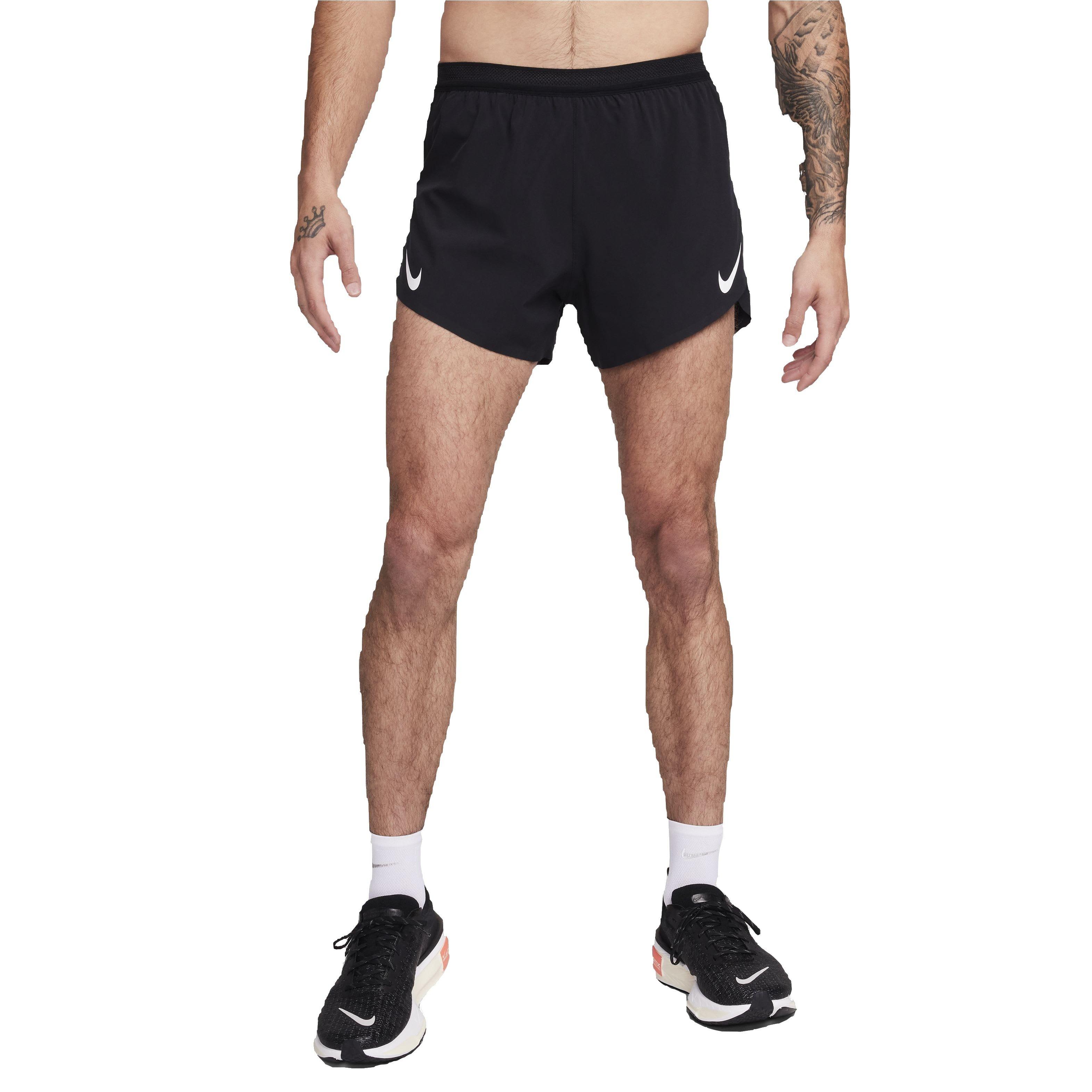 Nike Men's AeroSwift Dri-FIT ADV 4" Brief-Lined Running Shorts - Black - BLACK Thumbnail View 8
