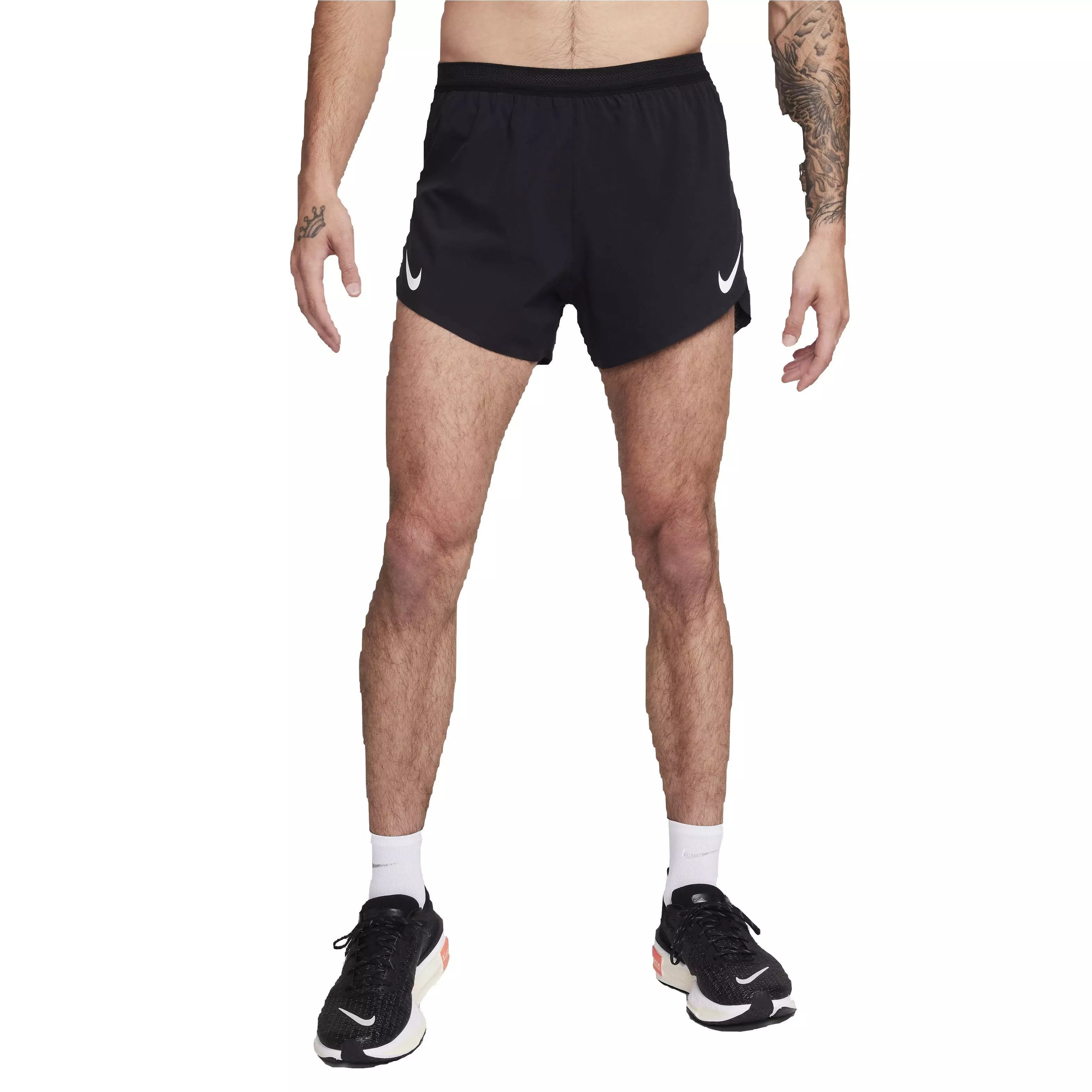 Nike Men's AeroSwift Dri-FIT ADV 4" Brief-Lined Running Shorts - BLACK