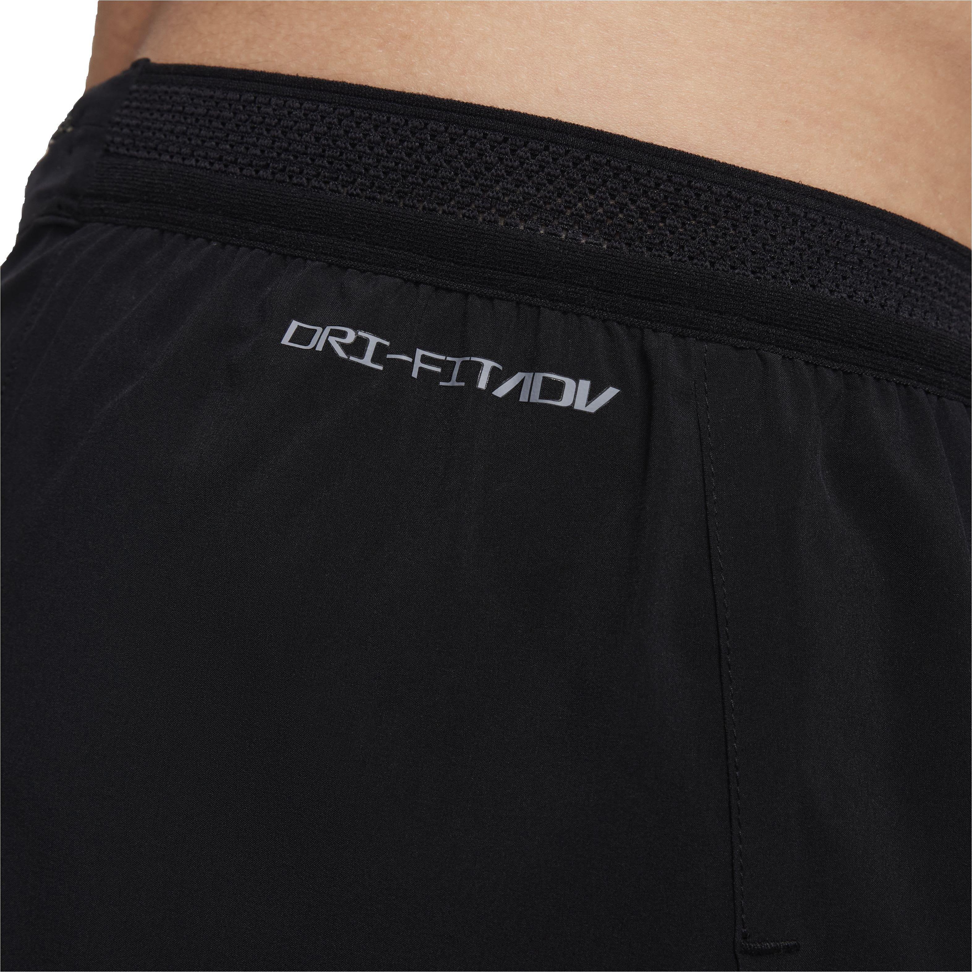 Nike Men's AeroSwift Dri-FIT ADV 2" Brief-Lined Running Shorts - BLACK Thumbnail View 6