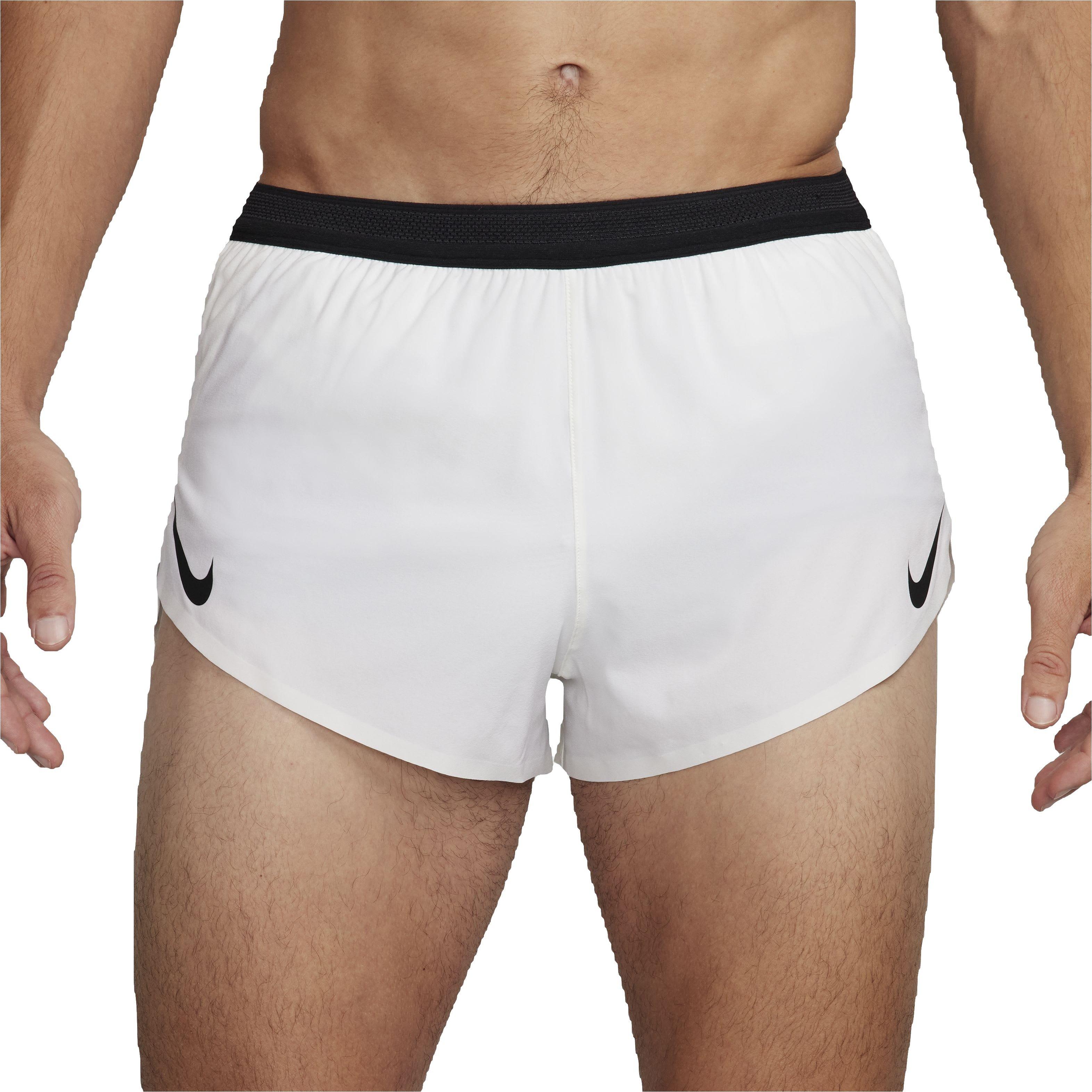 Nike Men's AeroSwift Dri-FIT ADV 2" Brief-Lined Running Shorts - WHITE Thumbnail View 1