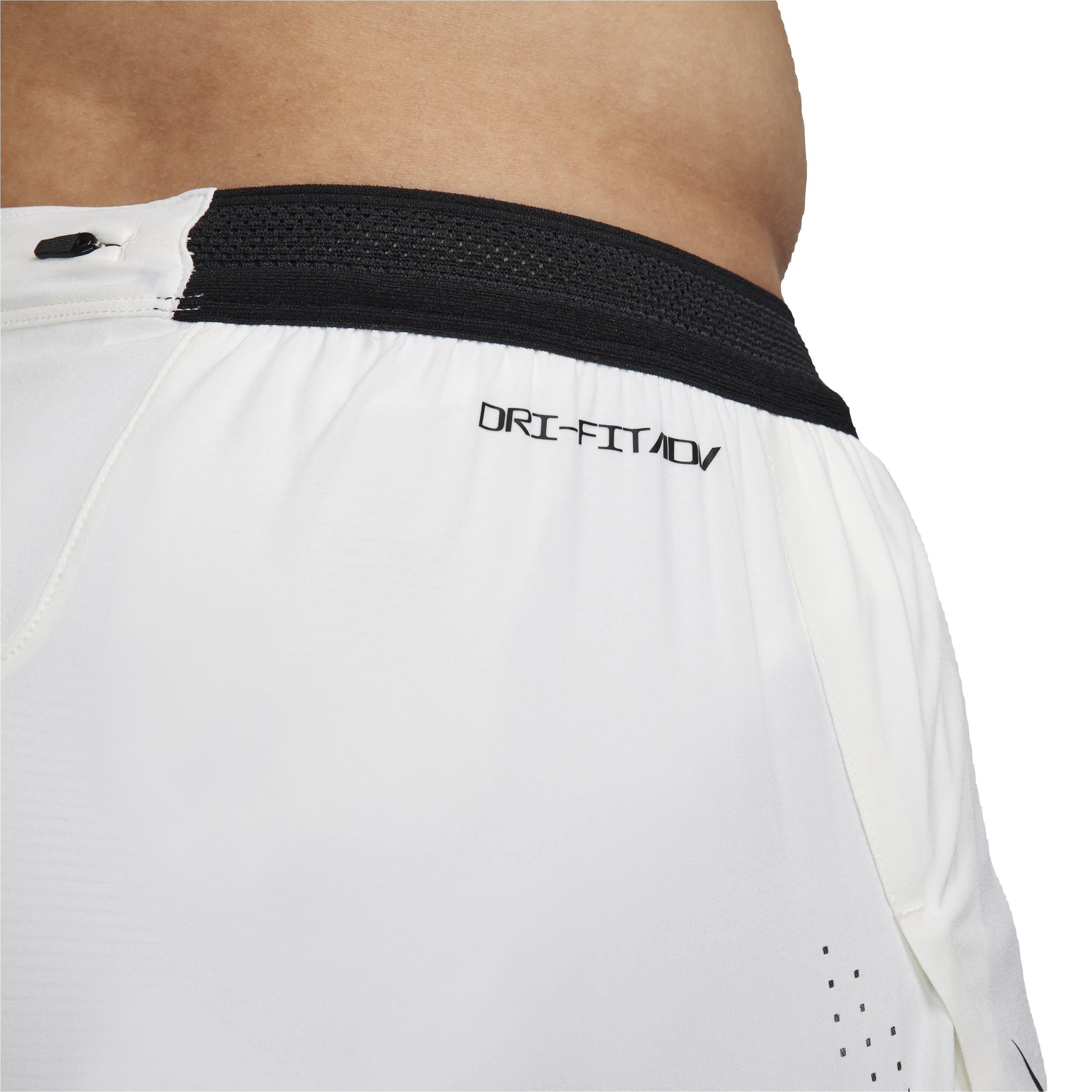 Nike Men's AeroSwift Dri-FIT ADV 2" Brief-Lined Running Shorts - WHITE Thumbnail View 5