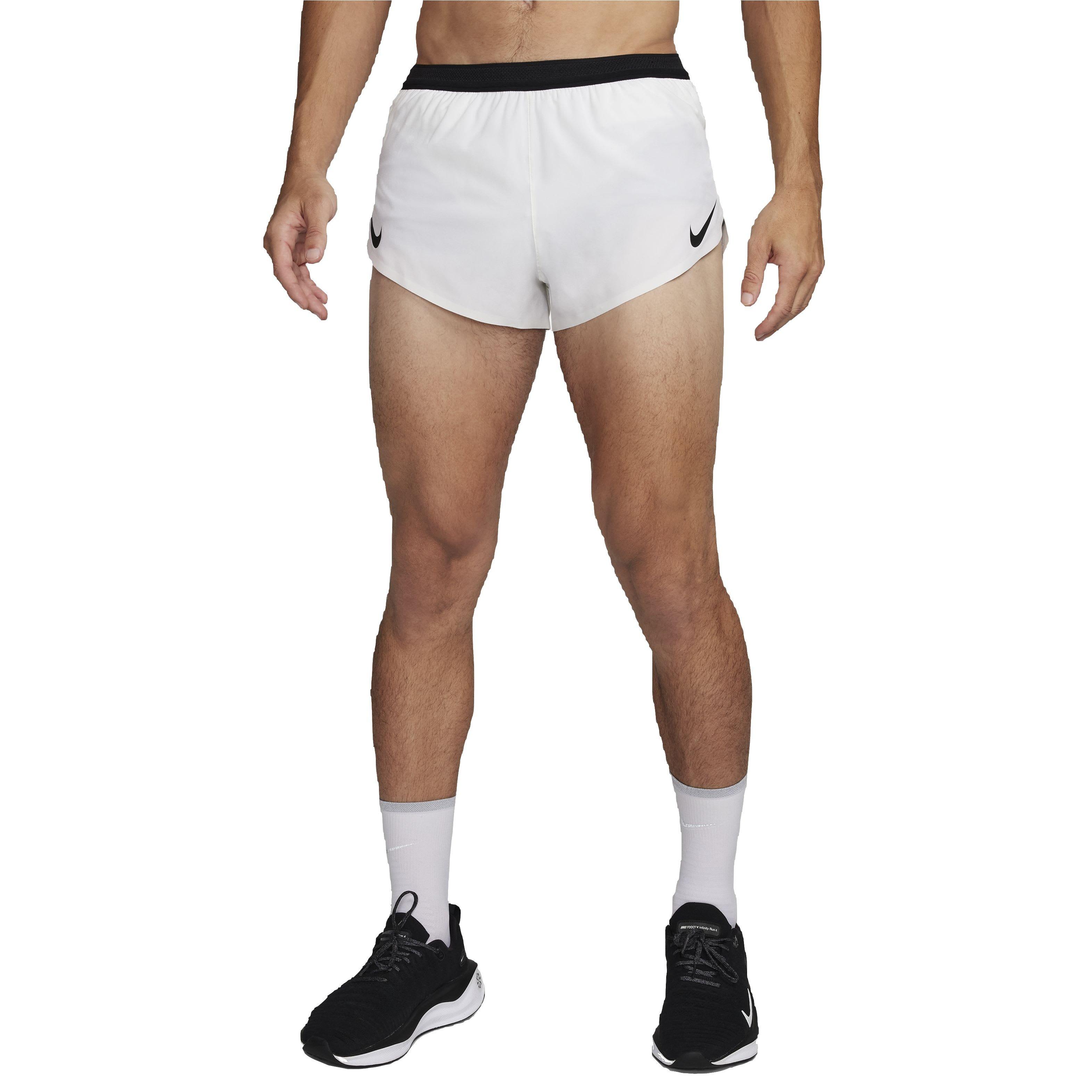 Nike Men's AeroSwift Dri-FIT ADV 2" Brief-Lined Running Shorts - WHITE Thumbnail View 8
