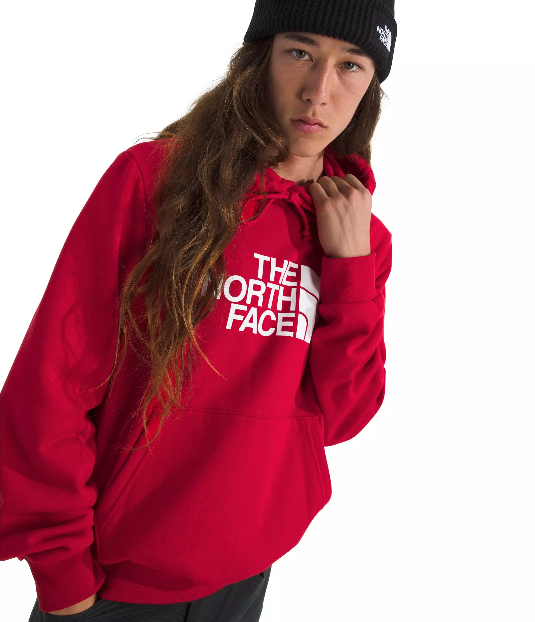 The North Face Men's Evolution Half Dome Regular Hoodie - Red - RED
