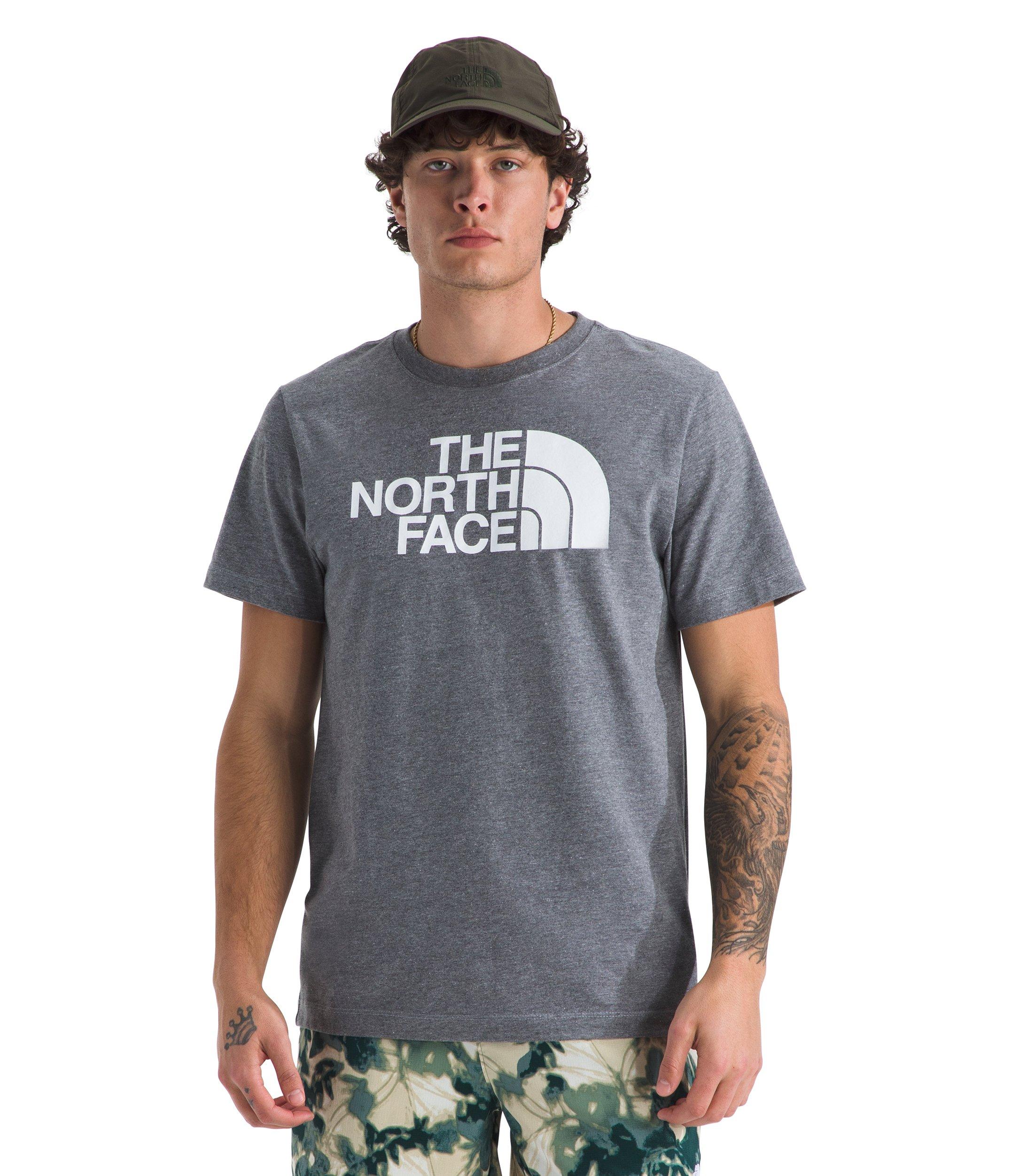 The North Face Men's Core Half Dome T-Shirt - Light Grey/White - LIGHT GREY/WHITE Thumbnail View 1