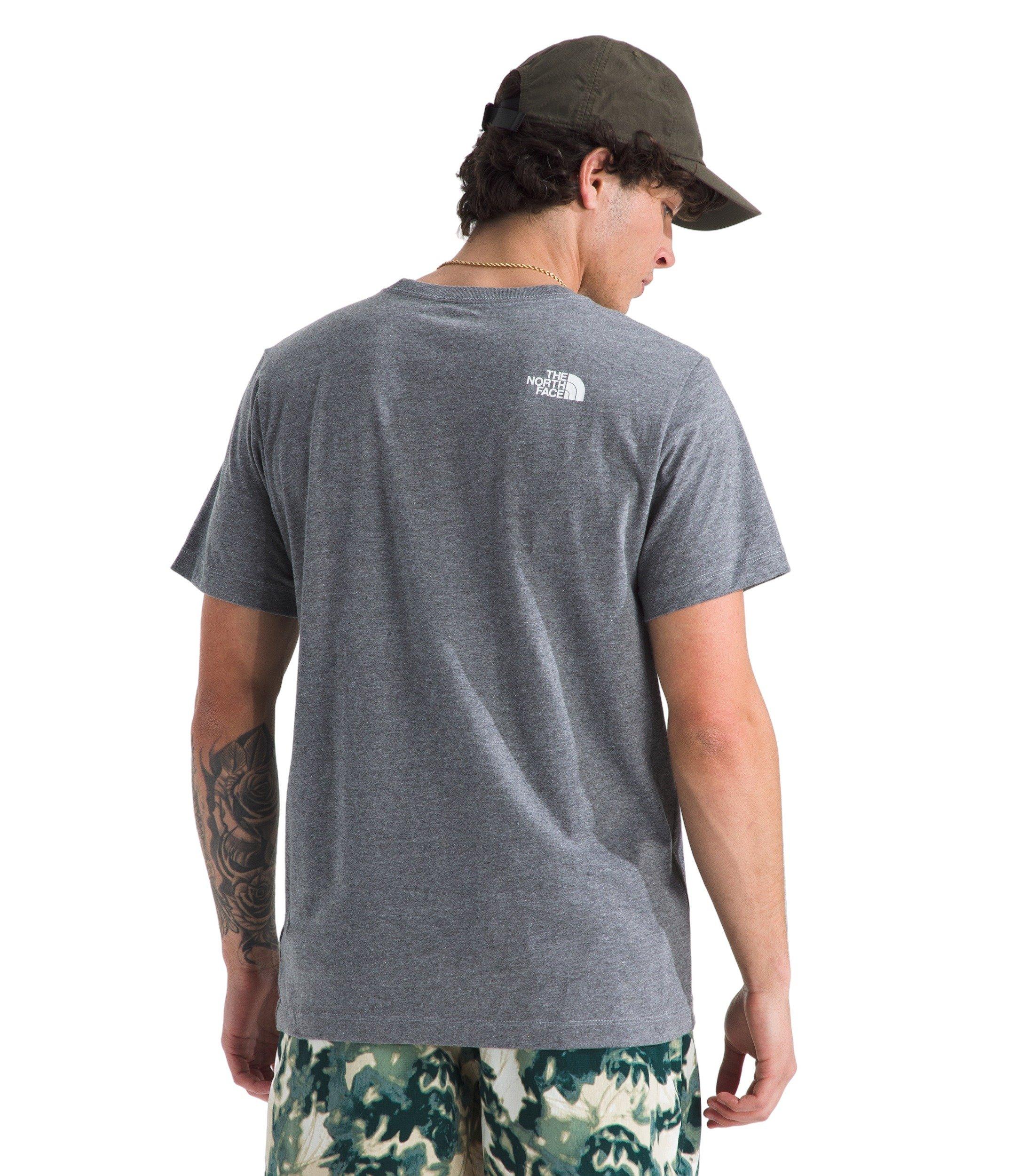 The North Face Men's Core Half Dome T-Shirt - Light Grey/White - LIGHT GREY/WHITE Thumbnail View 2