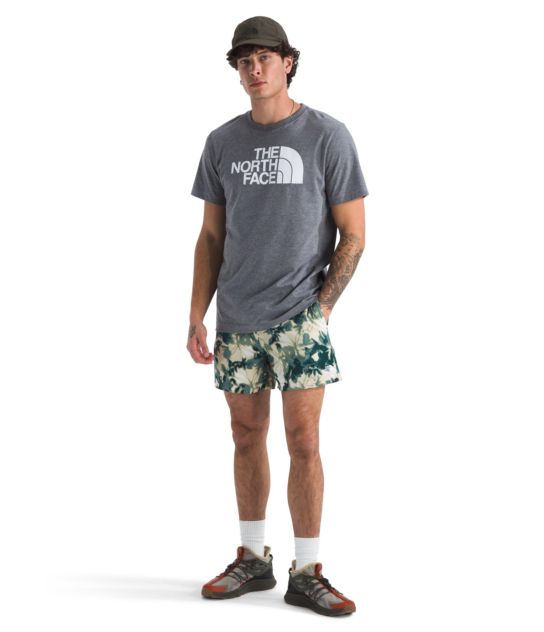 The North Face Men's Core Half Dome T-Shirt - Light Grey/White - LIGHT GREY/WHITE Thumbnail View 3