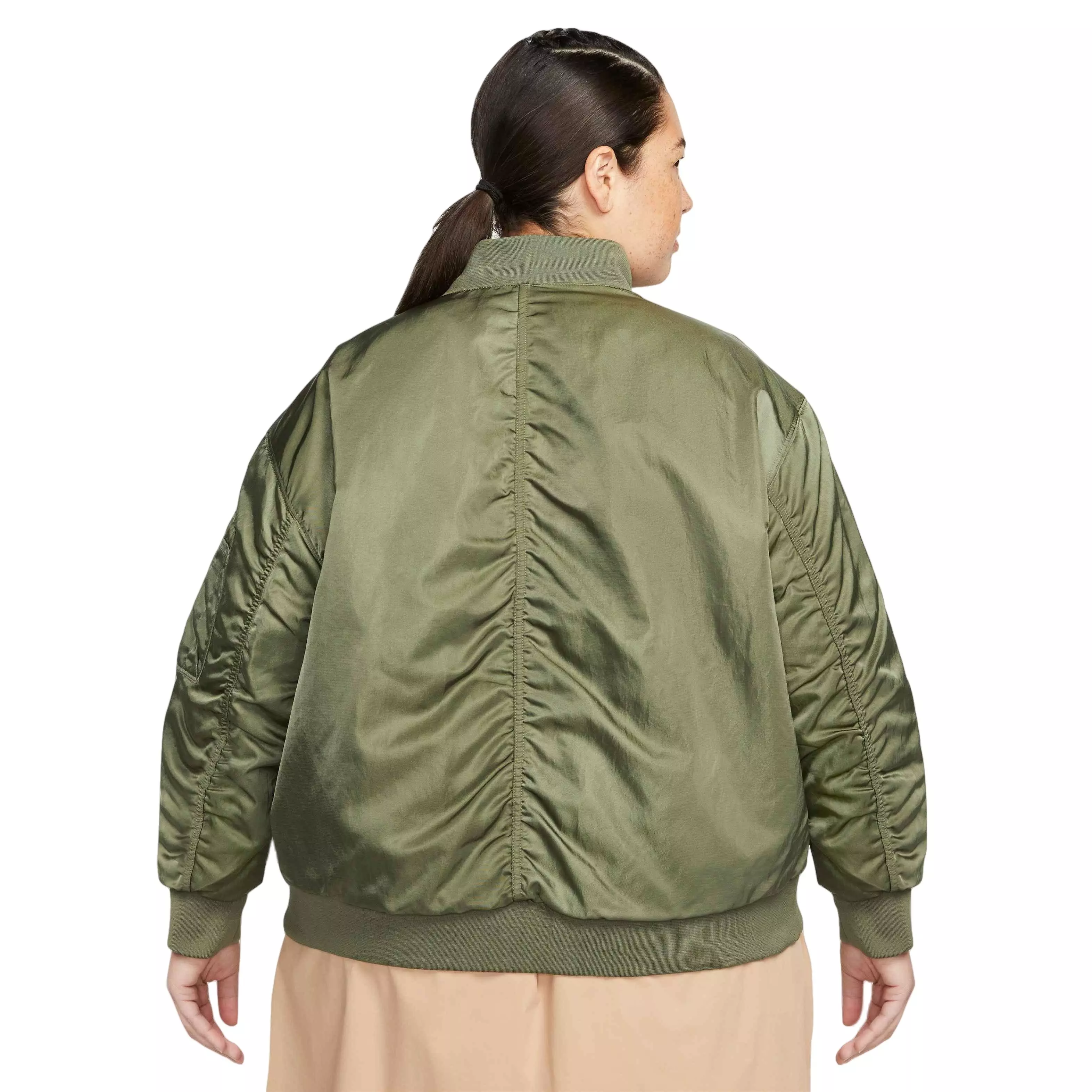 Nike Women's Varsity Sportswear Bomber Jacket - OLIVE