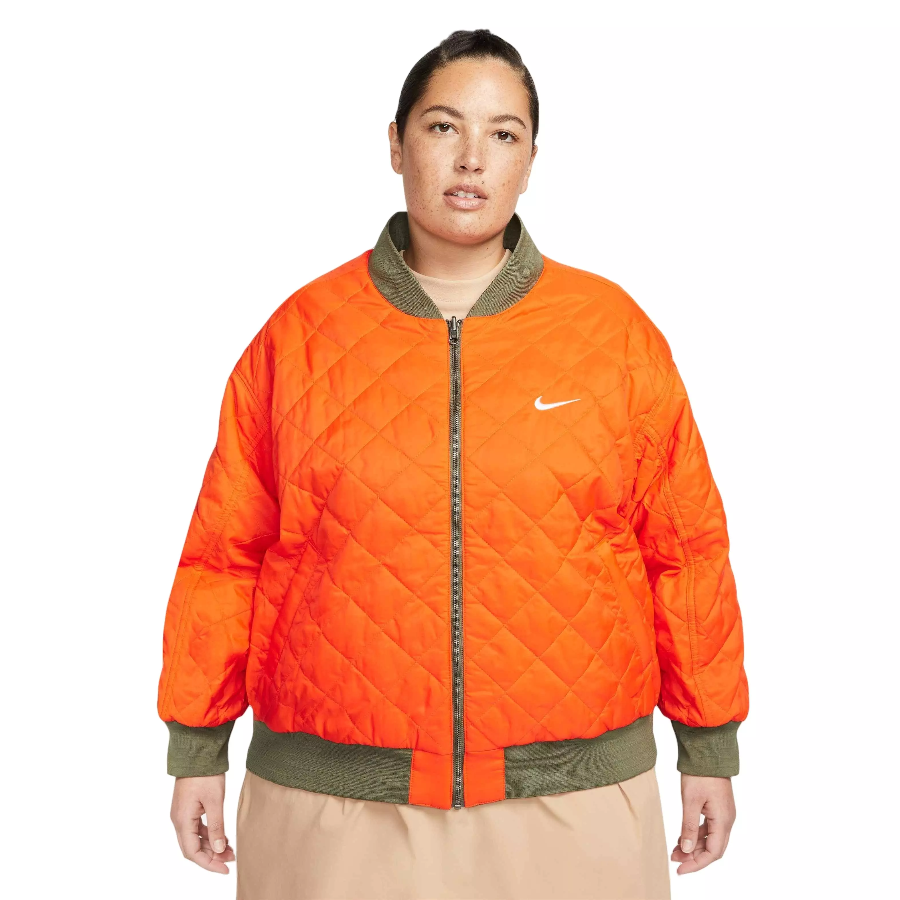Nike Women's Varsity Sportswear Bomber Jacket - OLIVE