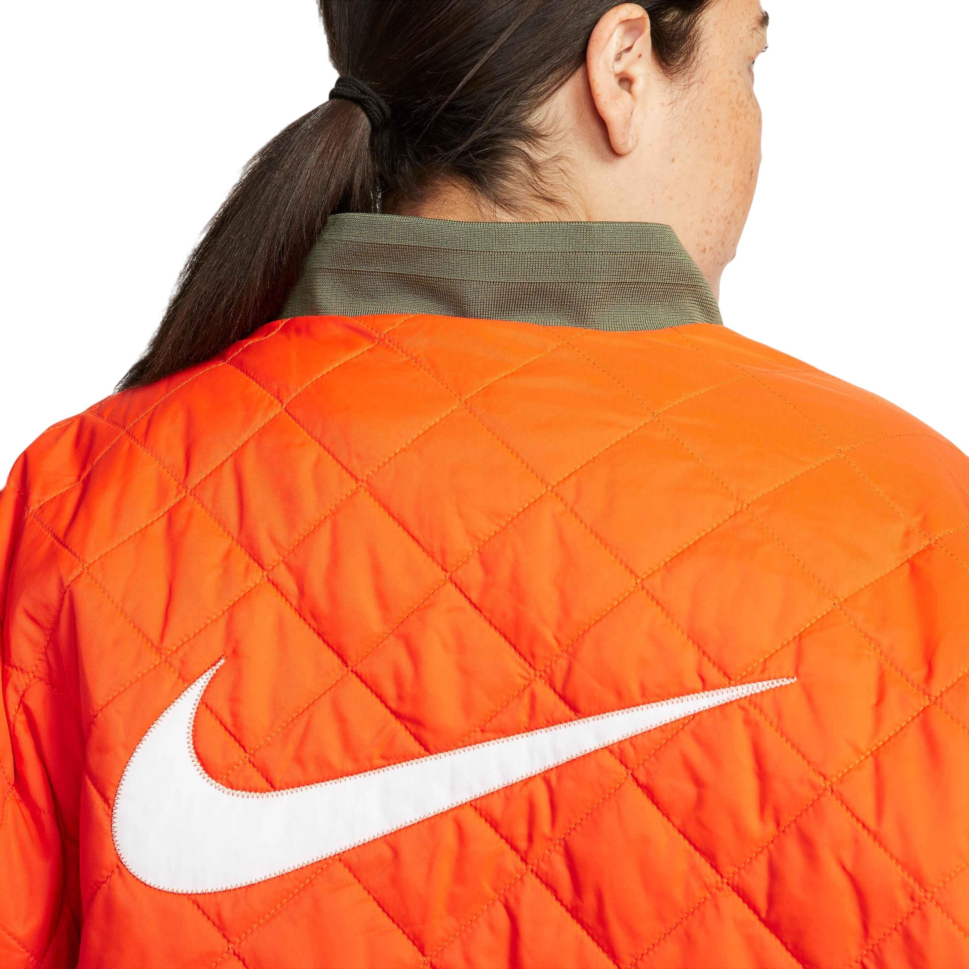 Nike Women's Varsity Sportswear Bomber Jacket - OLIVE Thumbnail View 8