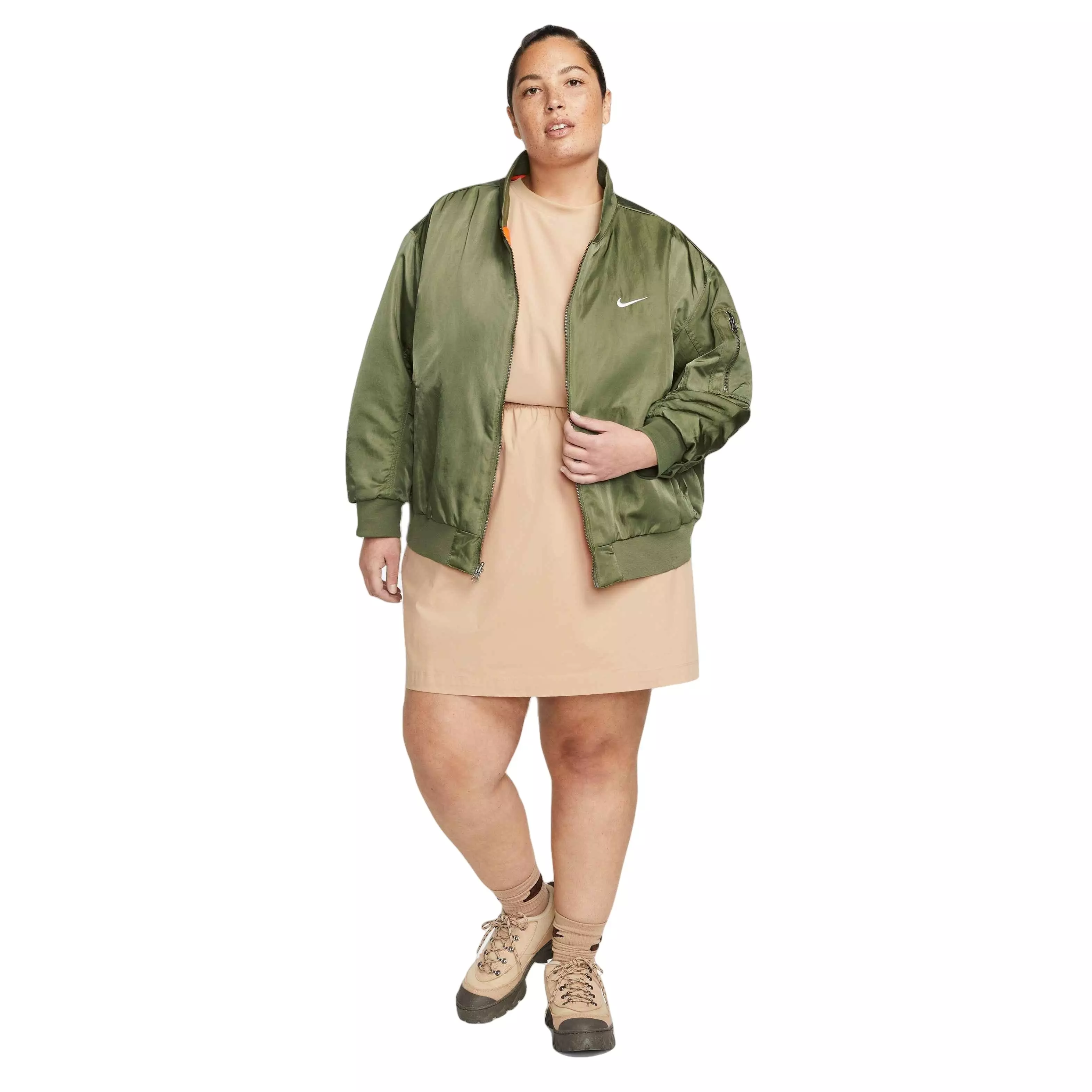 Nike Women's Varsity Sportswear Bomber Jacket - OLIVE
