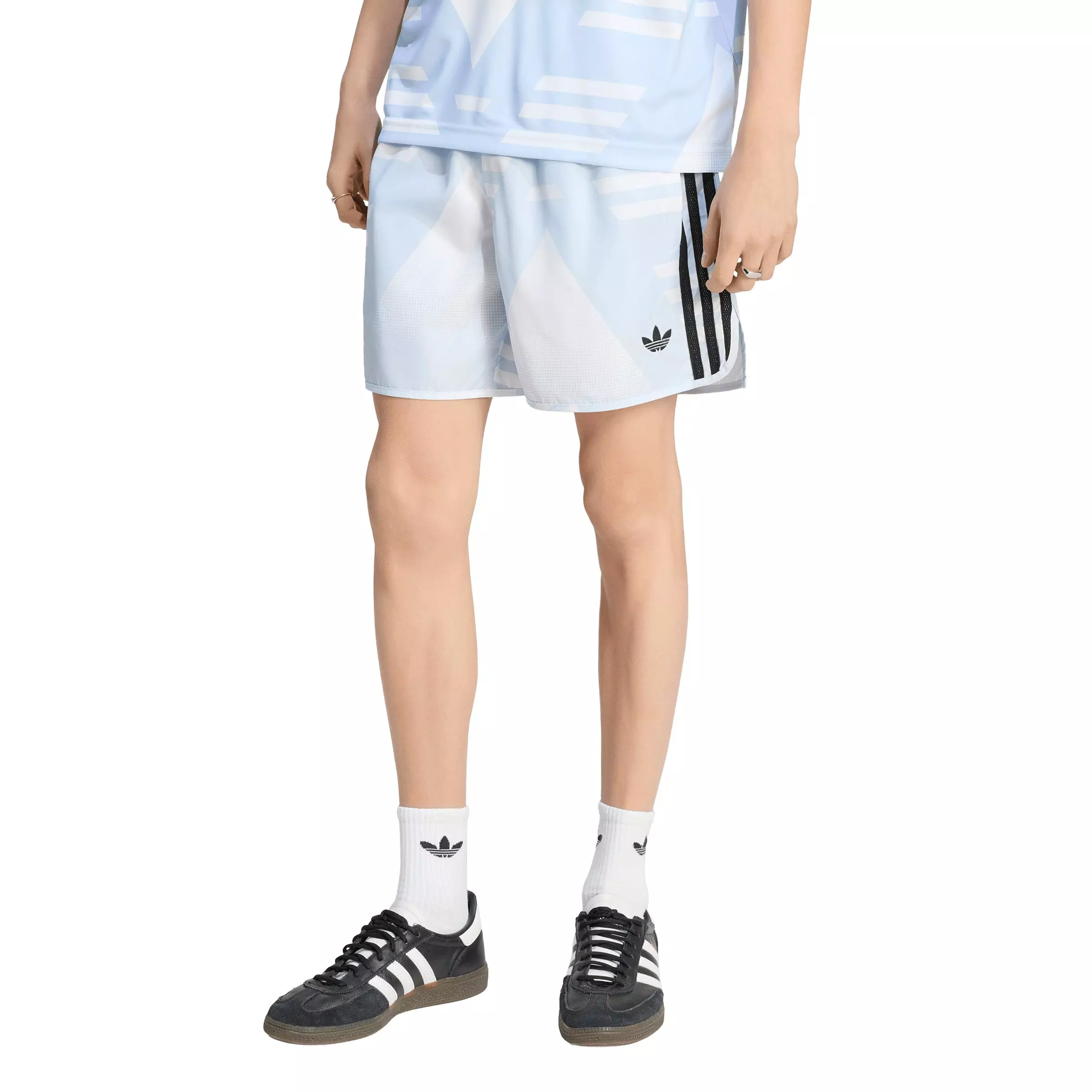 adidas Originals Men's Bruised Banana All-Over-Print Shorts - White - WHITE