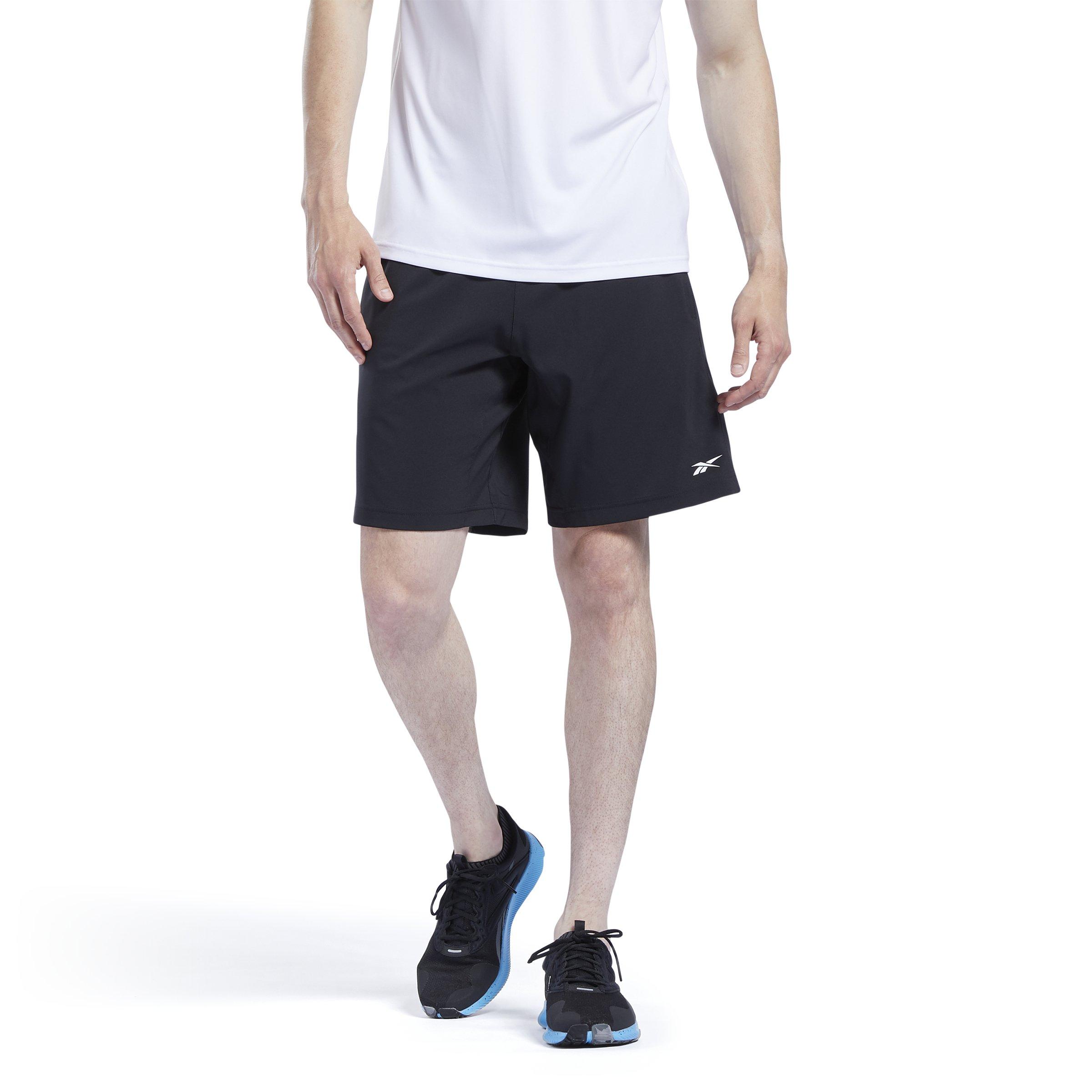 Reebok Men's Workout Ready Woven Shorts-Black - BLACK Thumbnail View 1