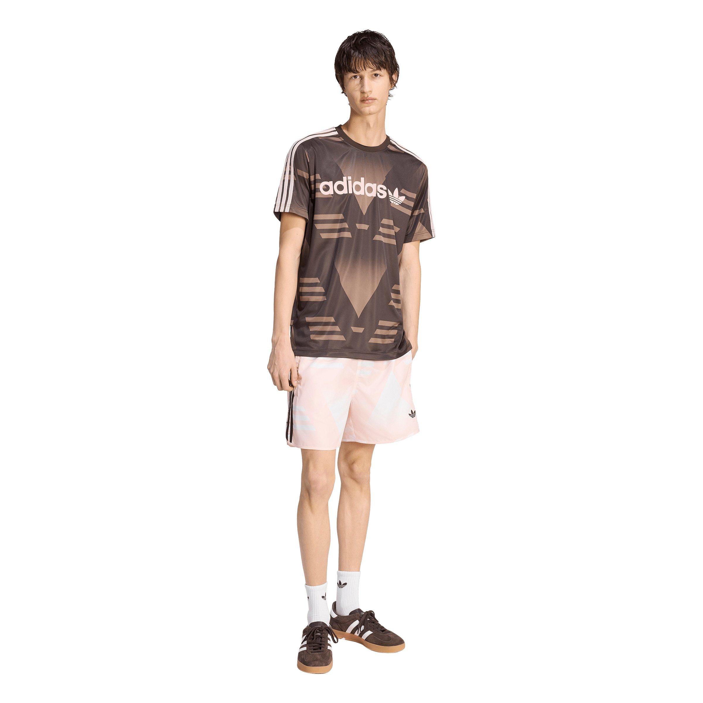 adidas Originals Men's Bruised Banana All-Over-Print Shorts - Pink - PINK Thumbnail View 5