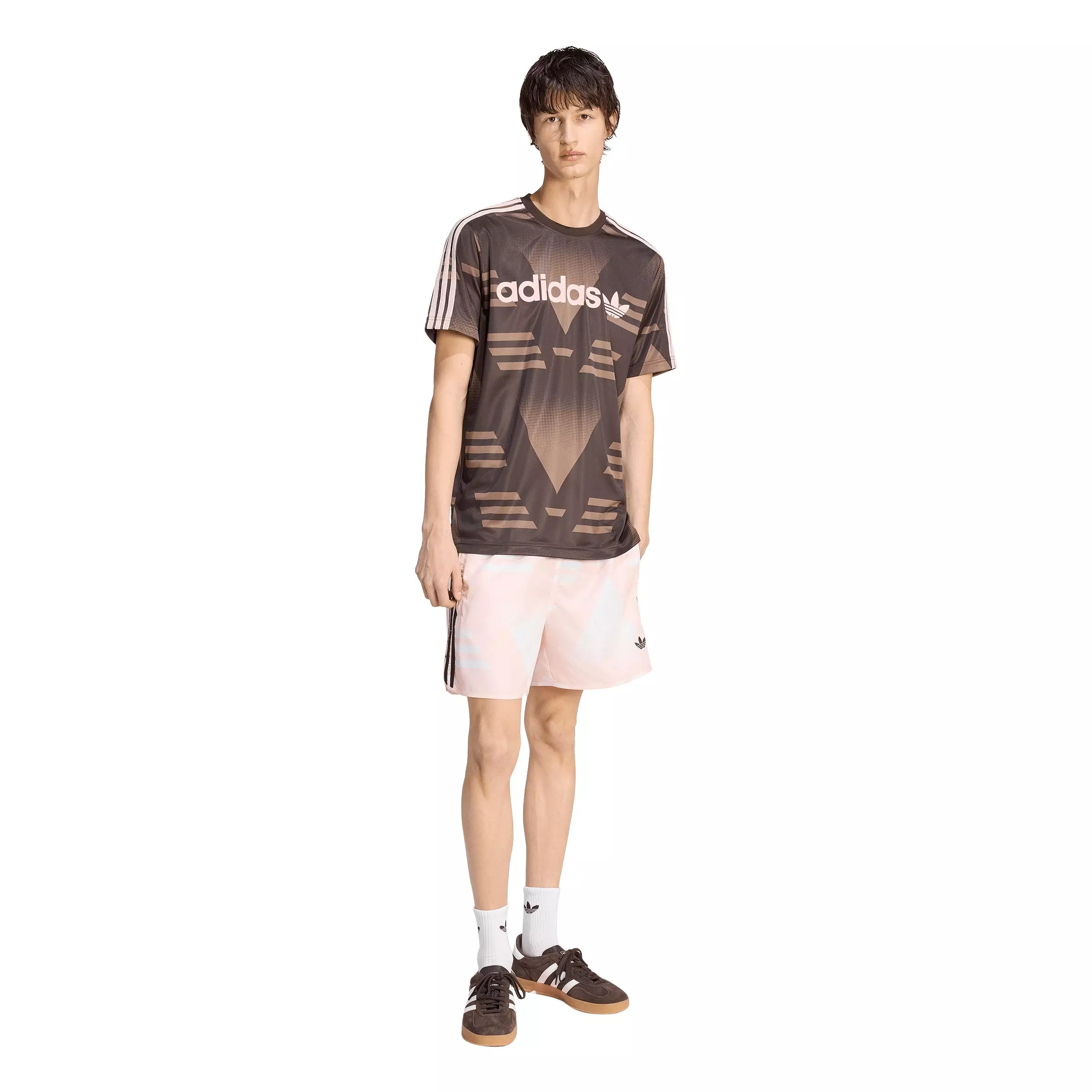 adidas Originals Men's Bruised Banana All-Over-Print Shorts - Pink - PINK