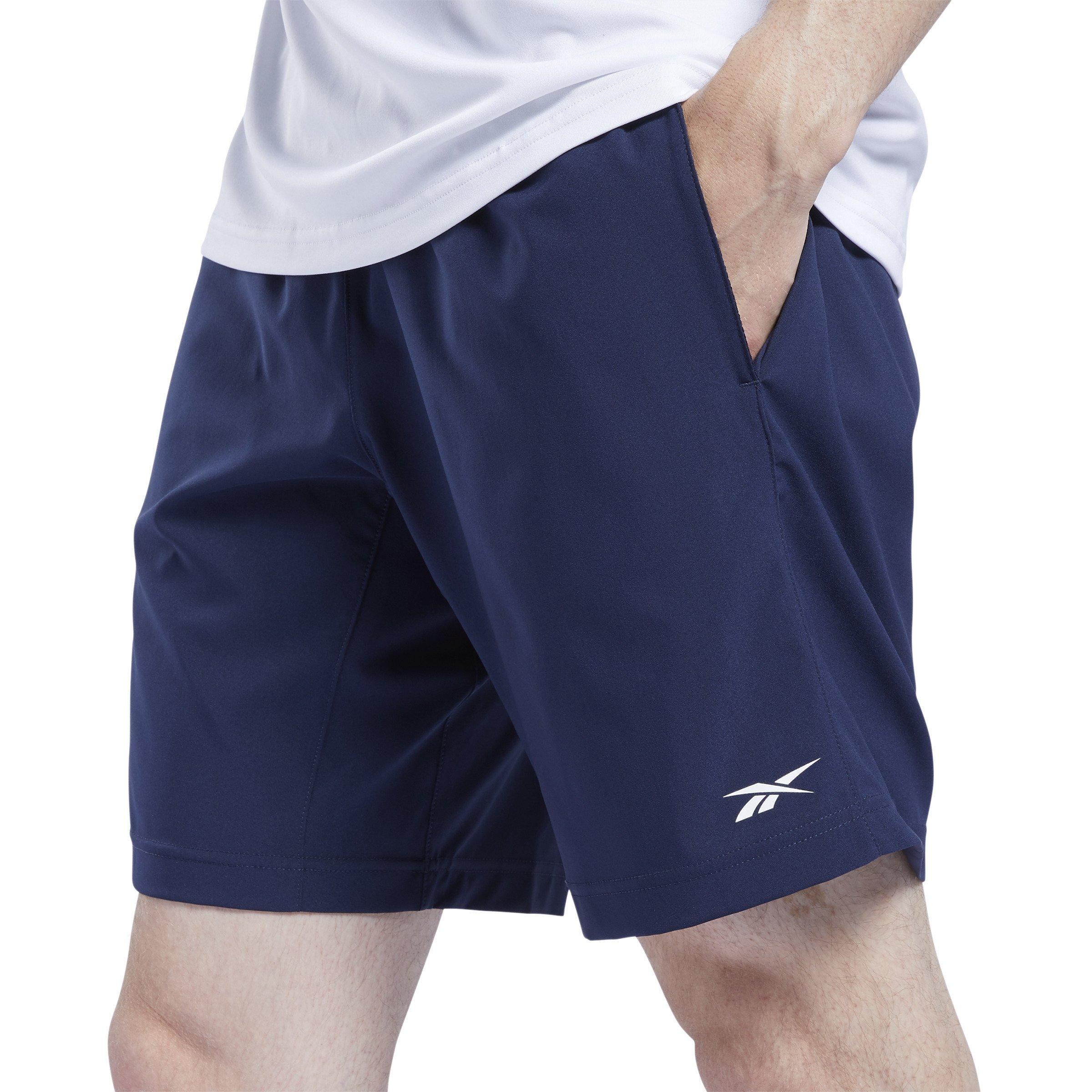 Reebok Men's Workout Ready Woven Shorts-Navy - NAVY Thumbnail View 3