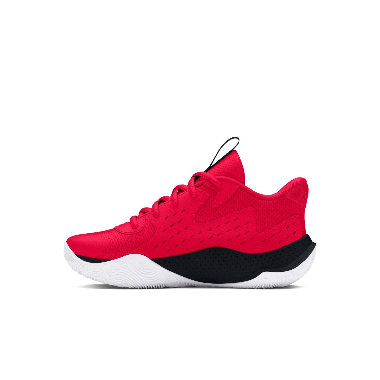 Under Armour Jet '23 "Red/Black/White" Preschool Boys' Basketball Shoe - RED/BLACK/WHITE Thumbnail View 2