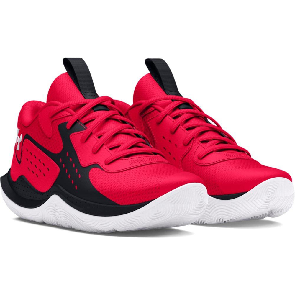 Under Armour Jet '23 "Red/Black/White" Preschool Boys' Basketball Shoe - RED/BLACK/WHITE Thumbnail View 3