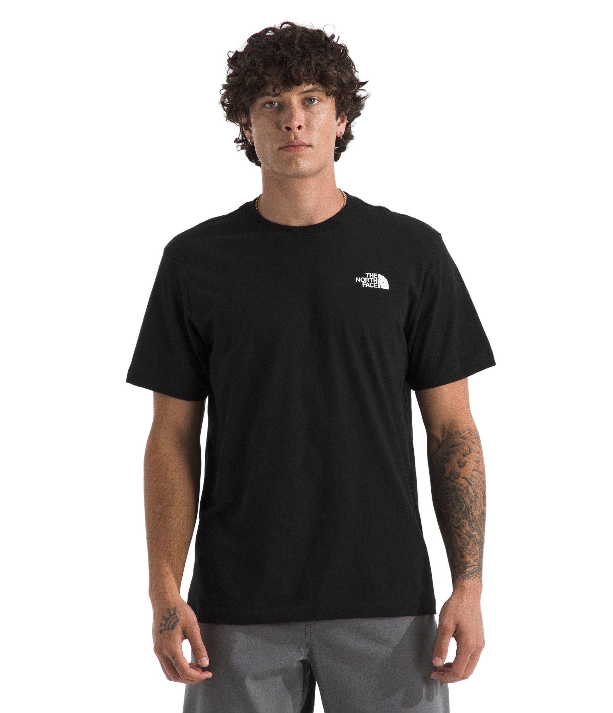 The North Face Men's Evolution Nature Exposure Graphic Short Sleeve Tee - Black - BLACK Thumbnail View 1