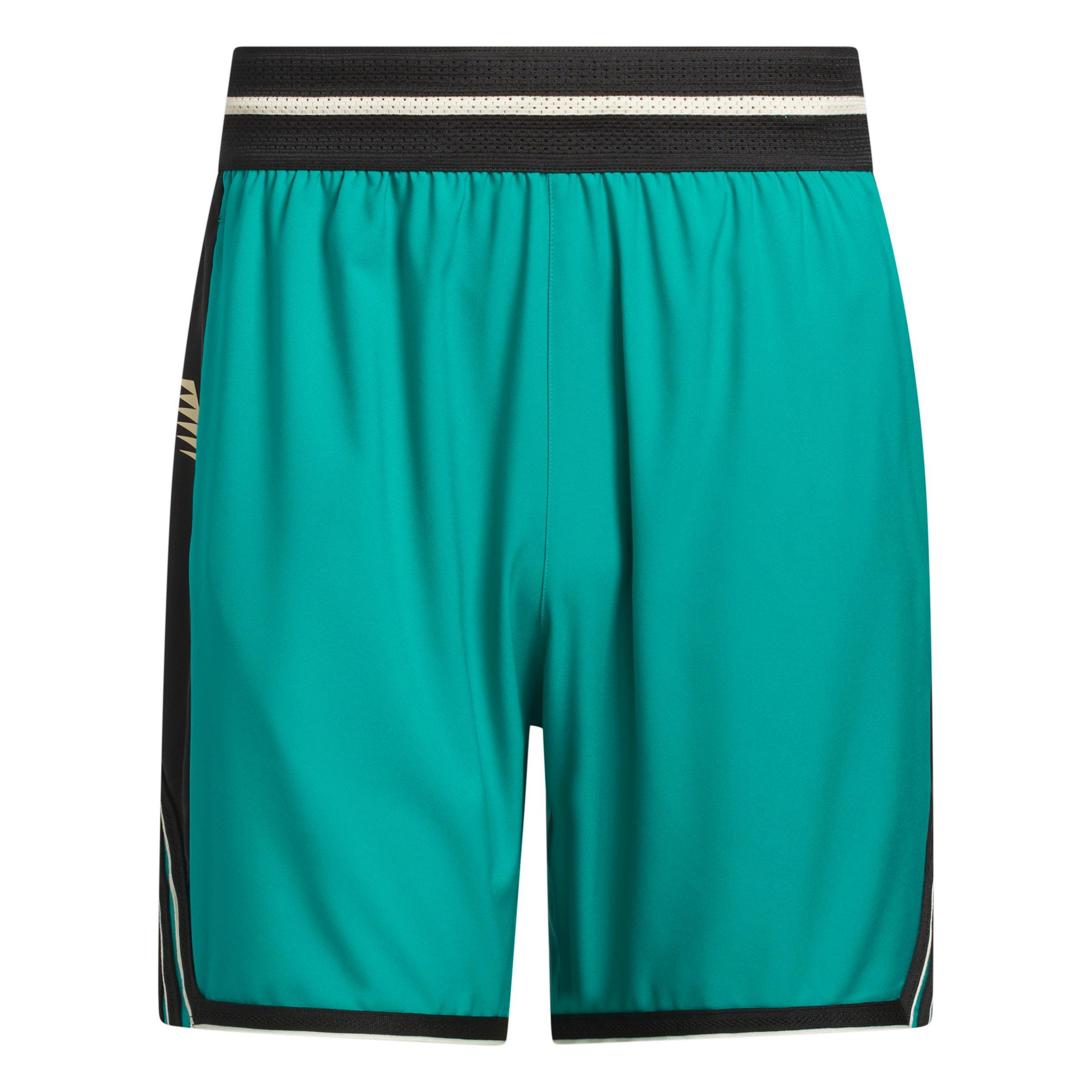 adidas Men's Anthony Edwards Crazy Lite Basketball Shorts - Green - GREEN Thumbnail View 6