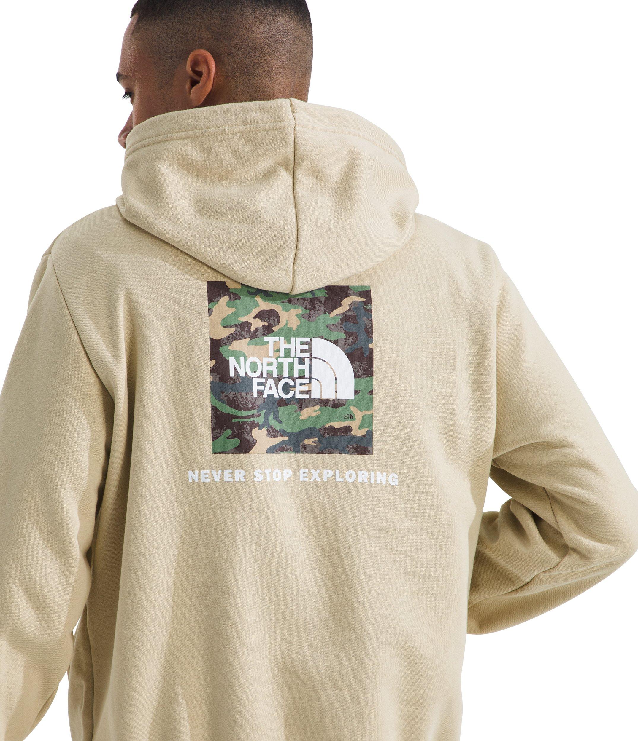 The North Face Men's Evolution Box Camo Fill Graphic Hoodie - Tan - TAN Thumbnail View 3