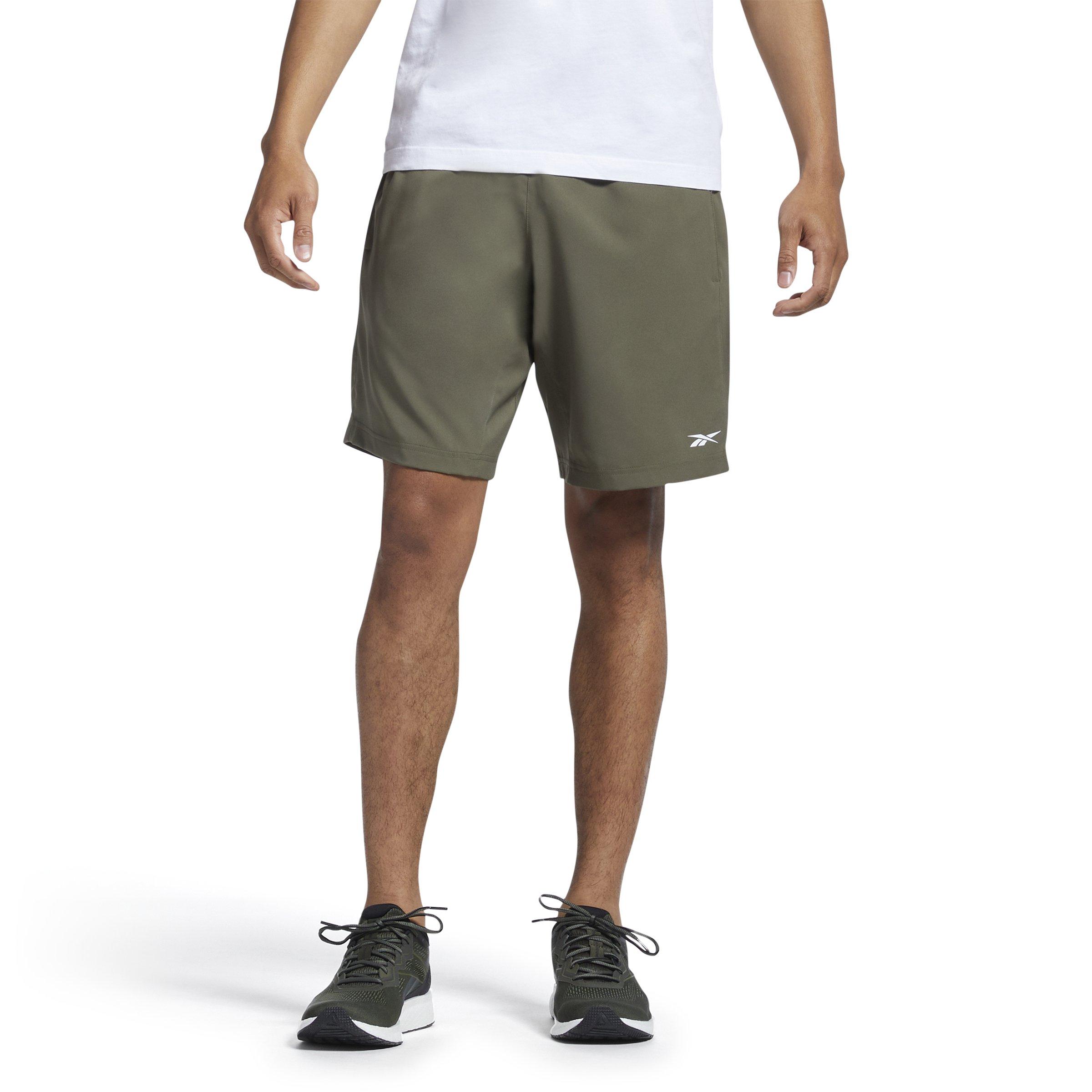 Reebok Men's Workout Ready Woven Shorts-Dk Green - DK GREEN Thumbnail View 1
