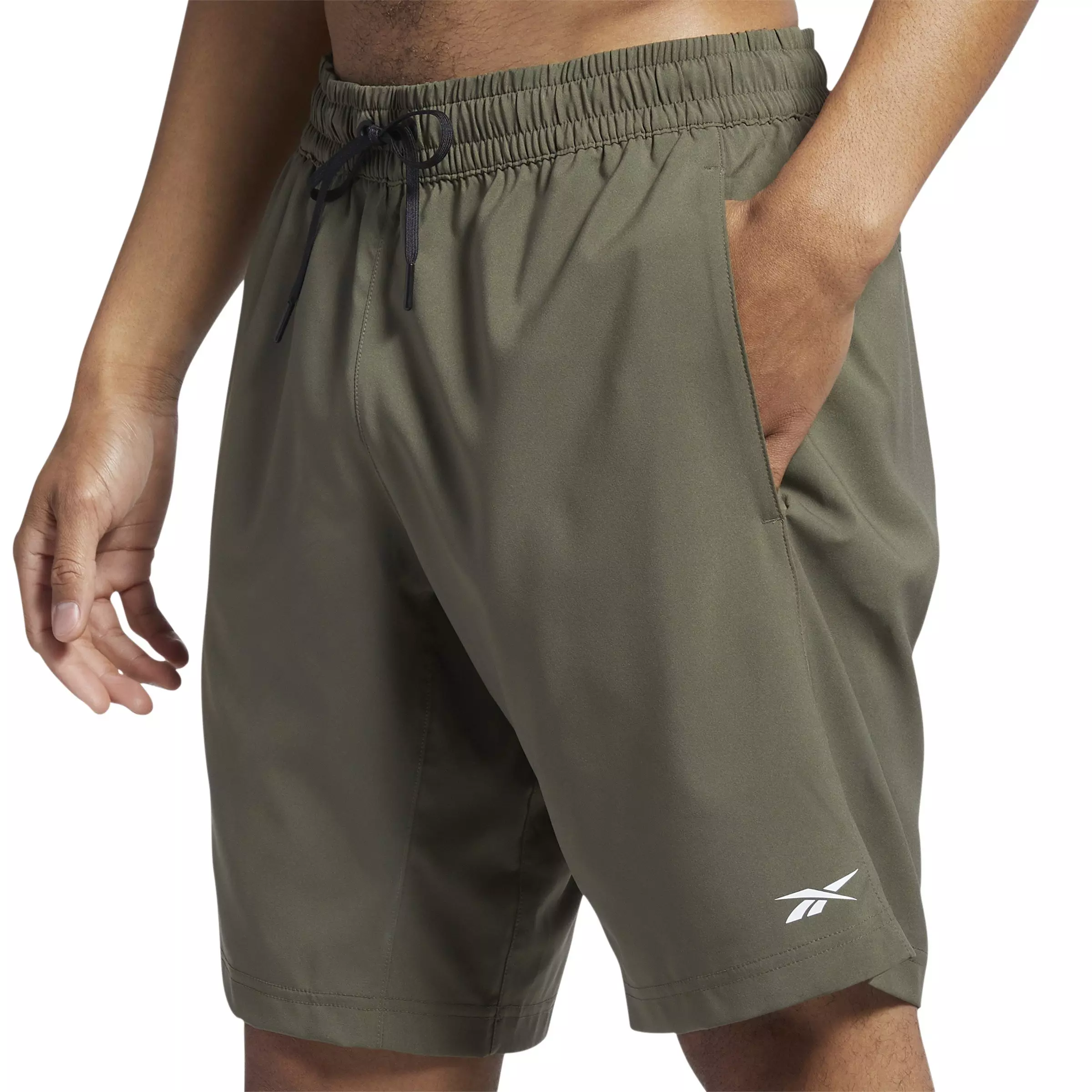 Reebok Men's Workout Ready Woven Shorts-Dk Green - DK GREEN