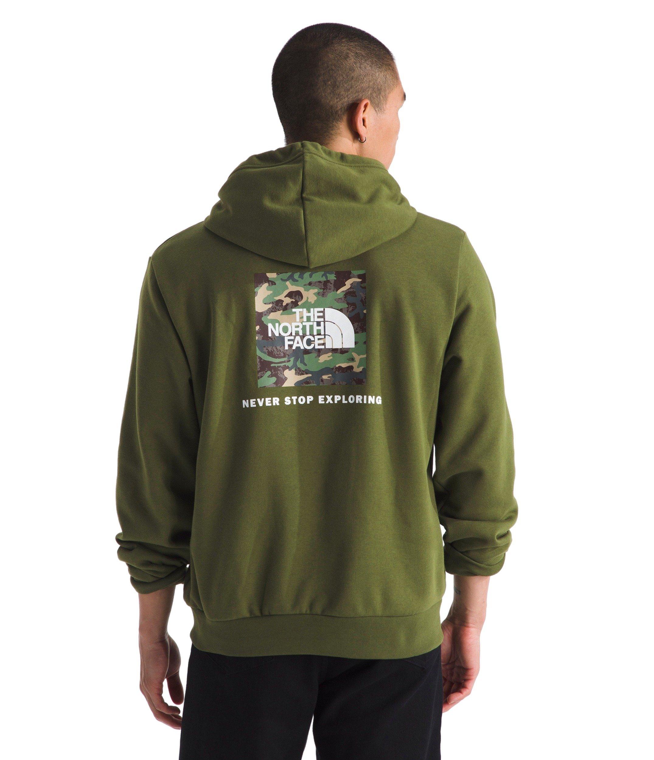 The North Face Men's Evolution Box Camo Fill Graphic Hoodie - Green - GREEN Thumbnail View 2