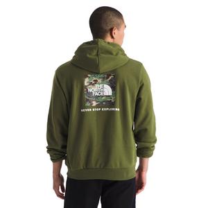 The North Face Men's Evolution Box Camo Fill Graphic Hoodie - Green