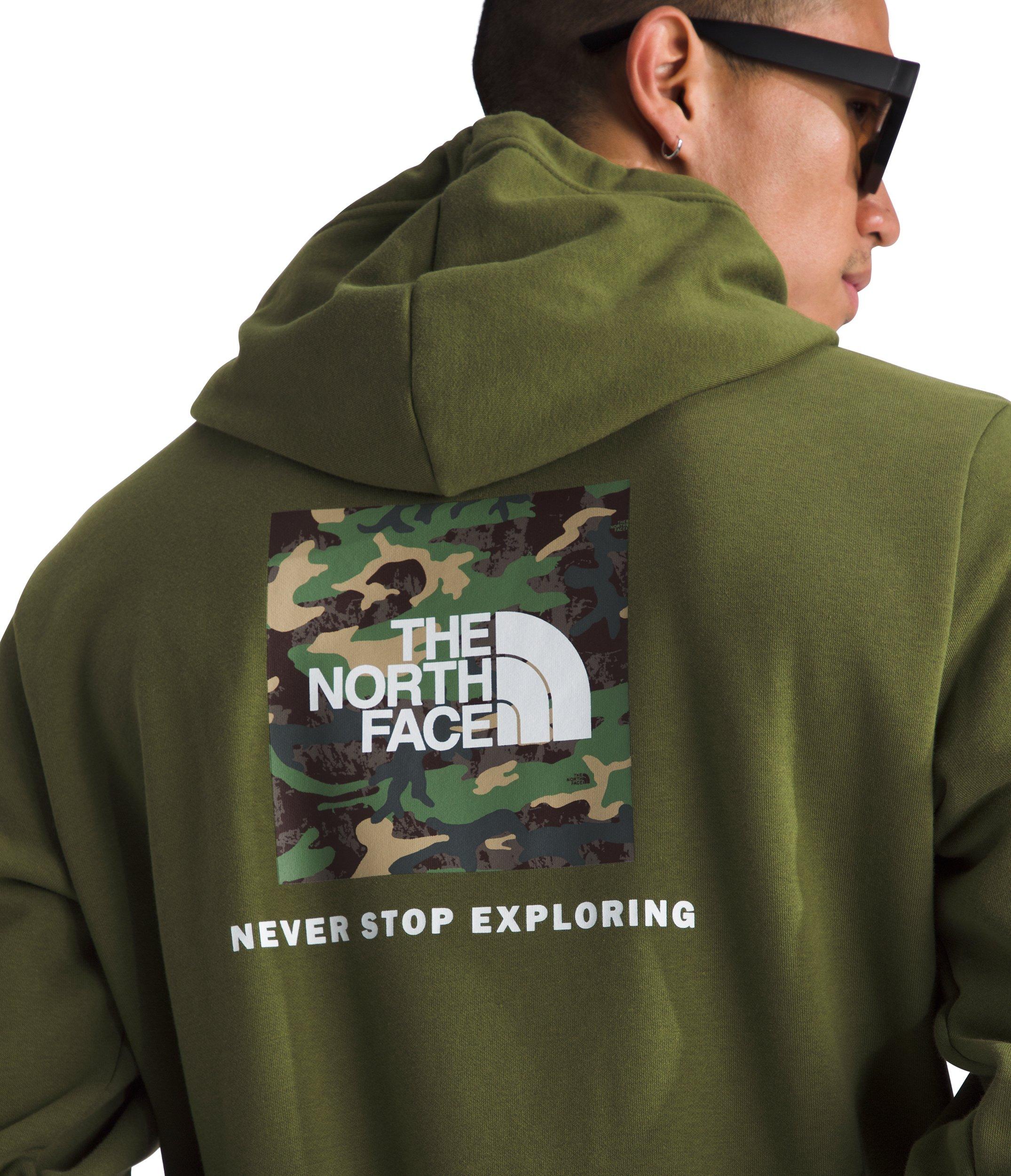 The North Face Men's Evolution Box Camo Fill Graphic Hoodie - Green - GREEN Thumbnail View 3
