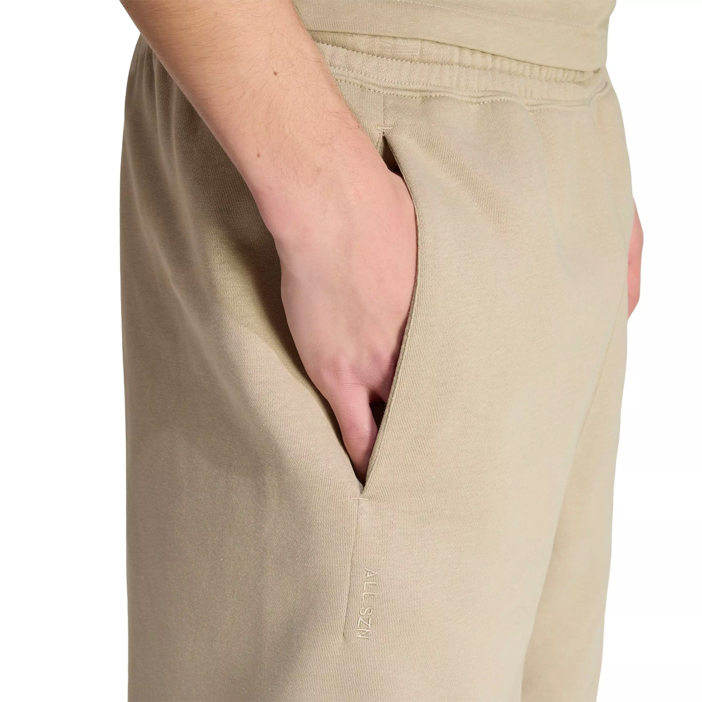 adidas Men's ALL SZN Fleece Shorts - Khaki - KHAKI