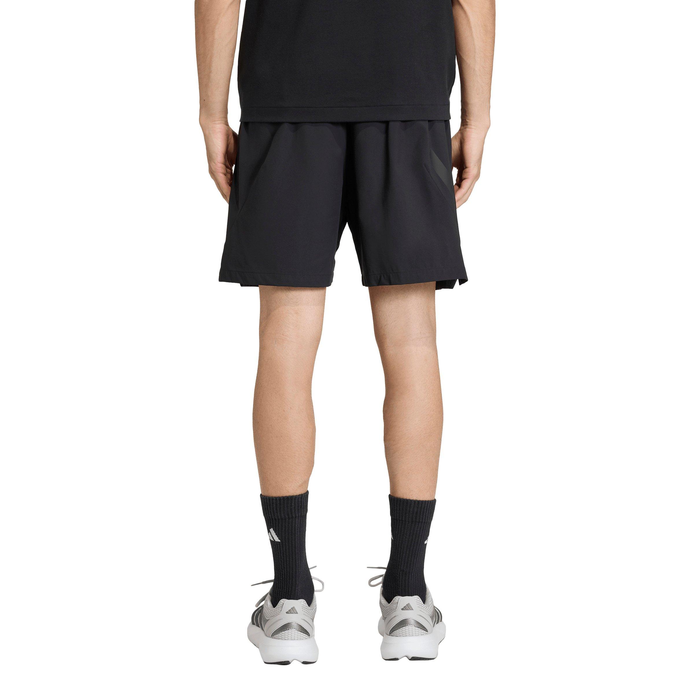 adidas Men's Z.N.E. Woven Shorts - Black - BLACK Thumbnail View 2