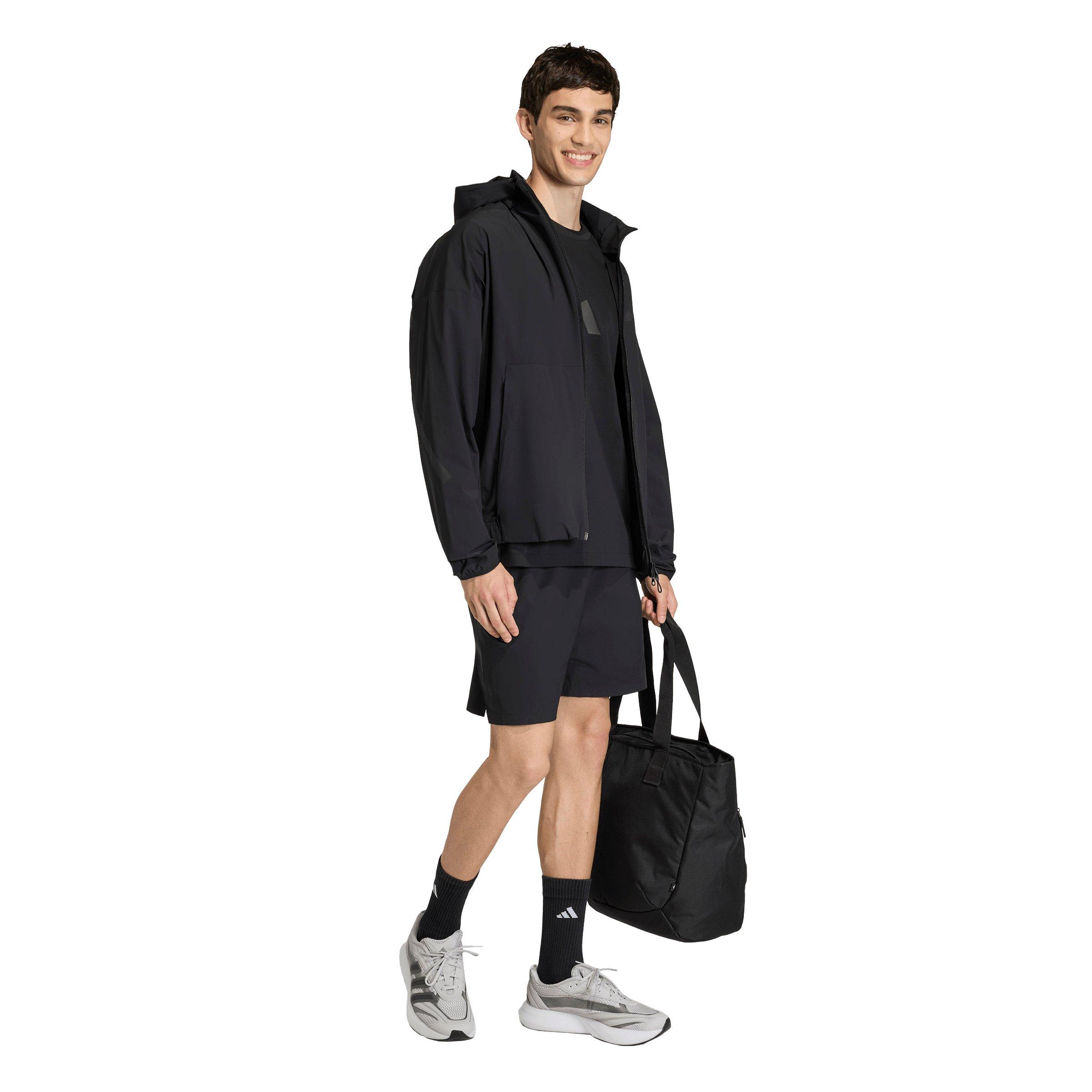 adidas Men's Z.N.E. Woven Shorts - Black - BLACK Thumbnail View 5