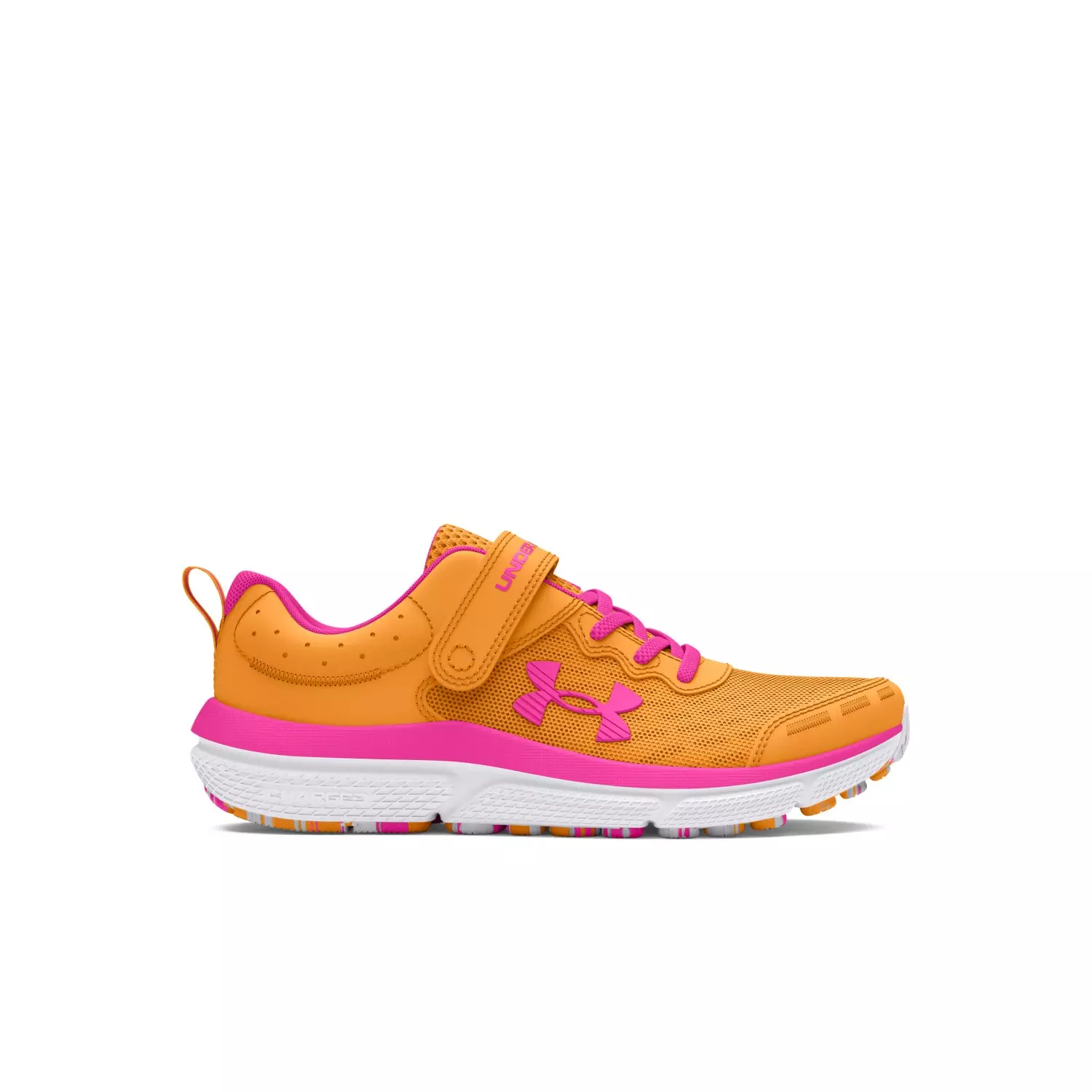 Under Armour Assert 10 AC "Nova Orange/Rebel Pink" Preschool Girls' Running Shoe - ORANGE/PINK