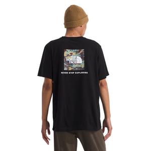 The North Face Men's Evolution Box Camo Fill Short Sleeve Graphic Tee - Black